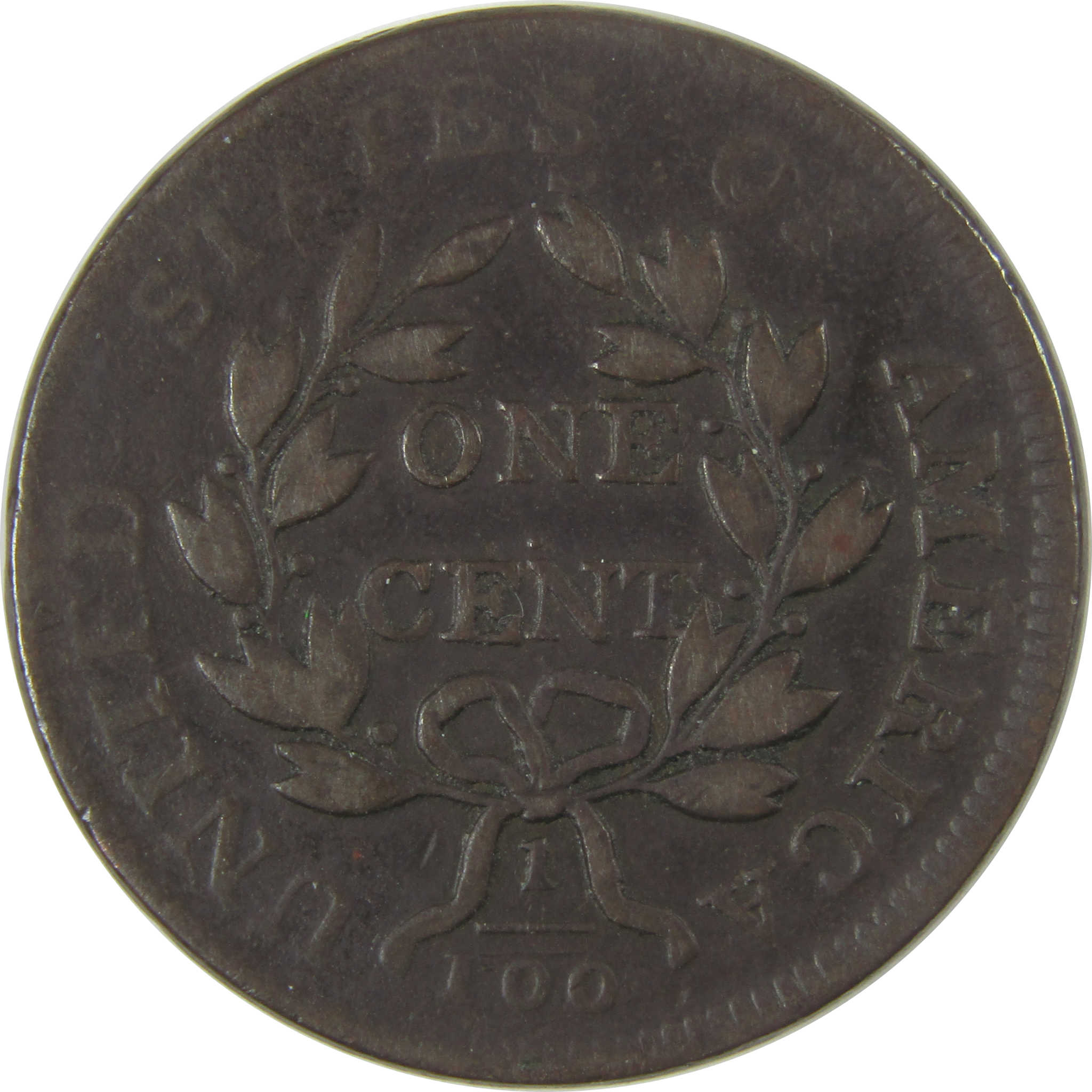 1803 No Stems Draped Bust Large Cent F Fine Copper Penny SKU:I22618