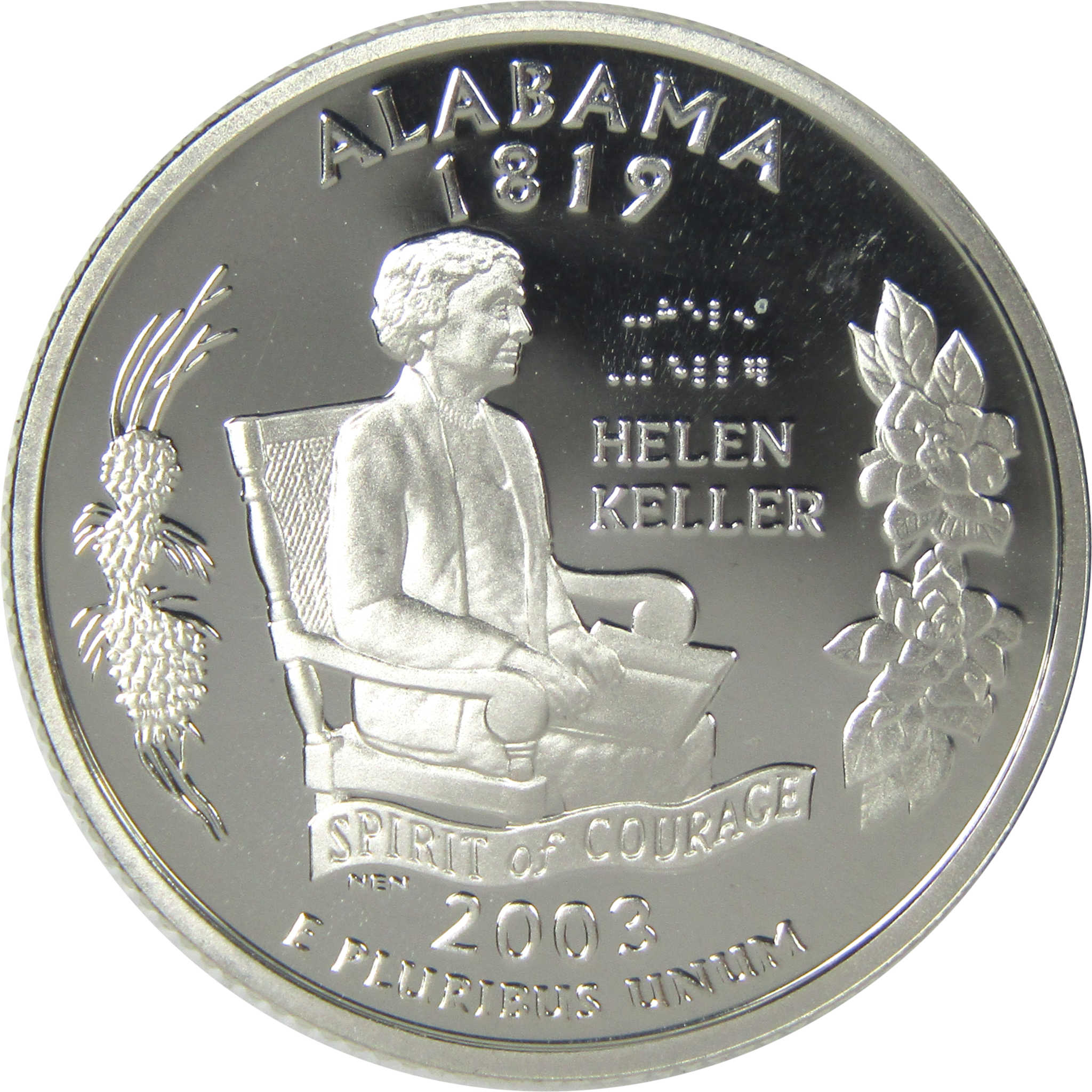 2003 S Alabama State Quarter Choice Proof Silver 25c Coin