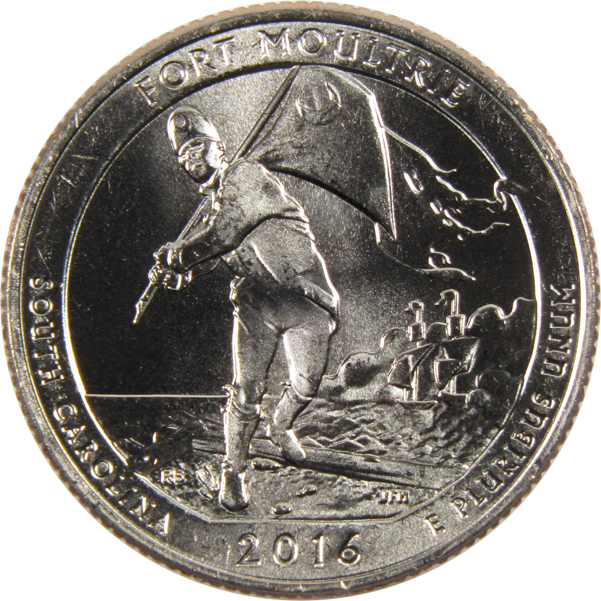 2016 D Fort Moultrie National Park Quarter BU Uncirculated Clad 25c