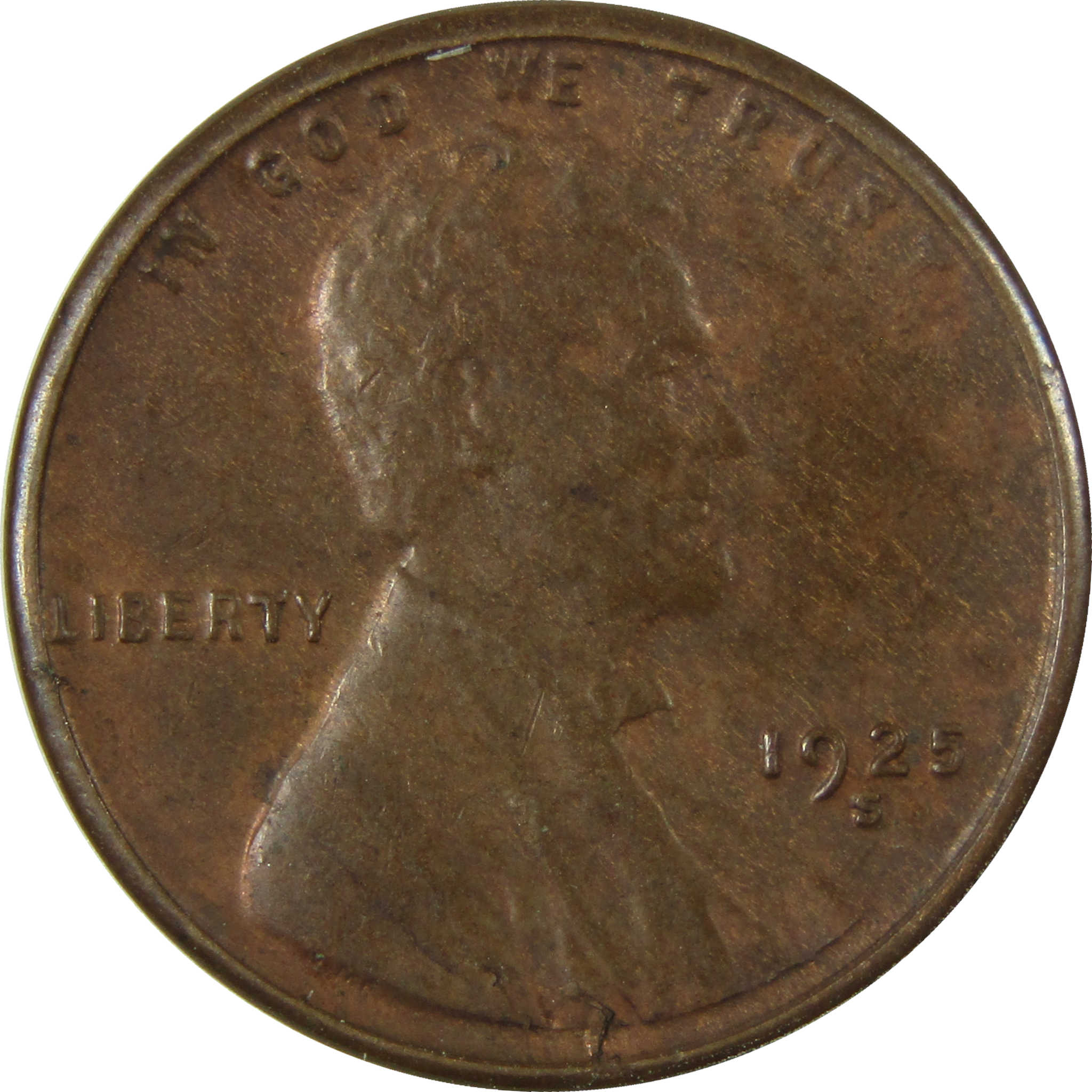 1925 S Lincoln Wheat Cent VF Very Fine Penny 1c Coin SKU:I27011