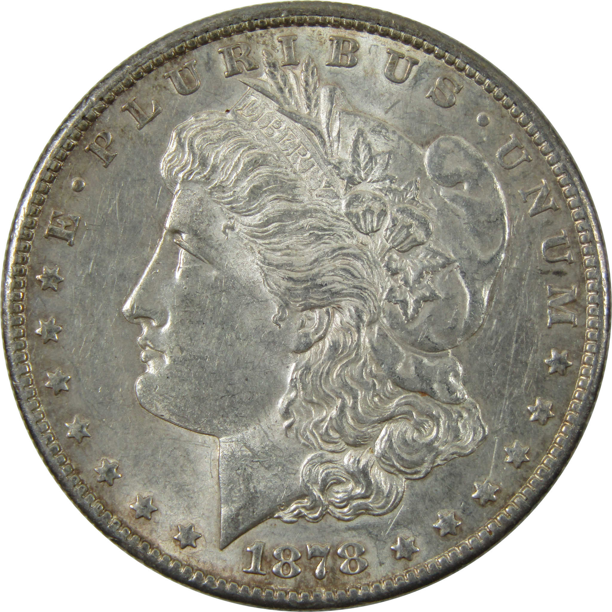 1878 S Morgan Dollar AU About Uncirculated Silver $1 Coin SKU:I14201 - Morgan coin - Morgan silver dollar - Morgan silver dollar for sale - Profile Coins &amp; Collectibles