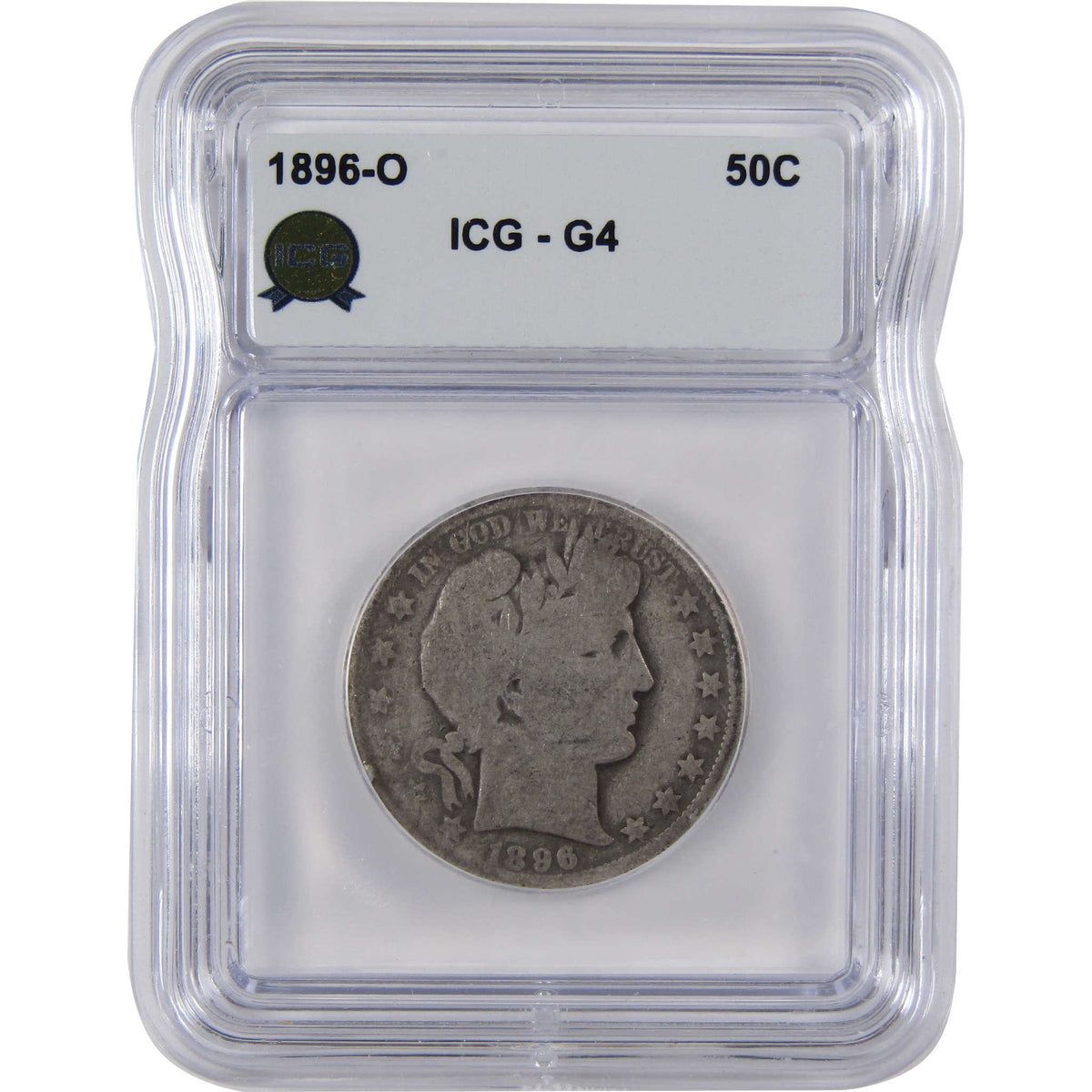 1896 O Barber Silver Half Dollar G 4 ICG 50c Coin SKU:I29099