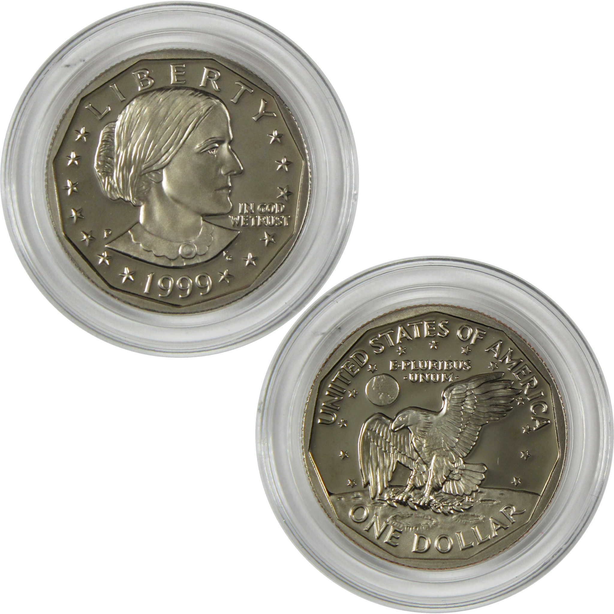 1999 P Susan B Anthony Clad Dollar SBA Proof $1 Coin Collectible