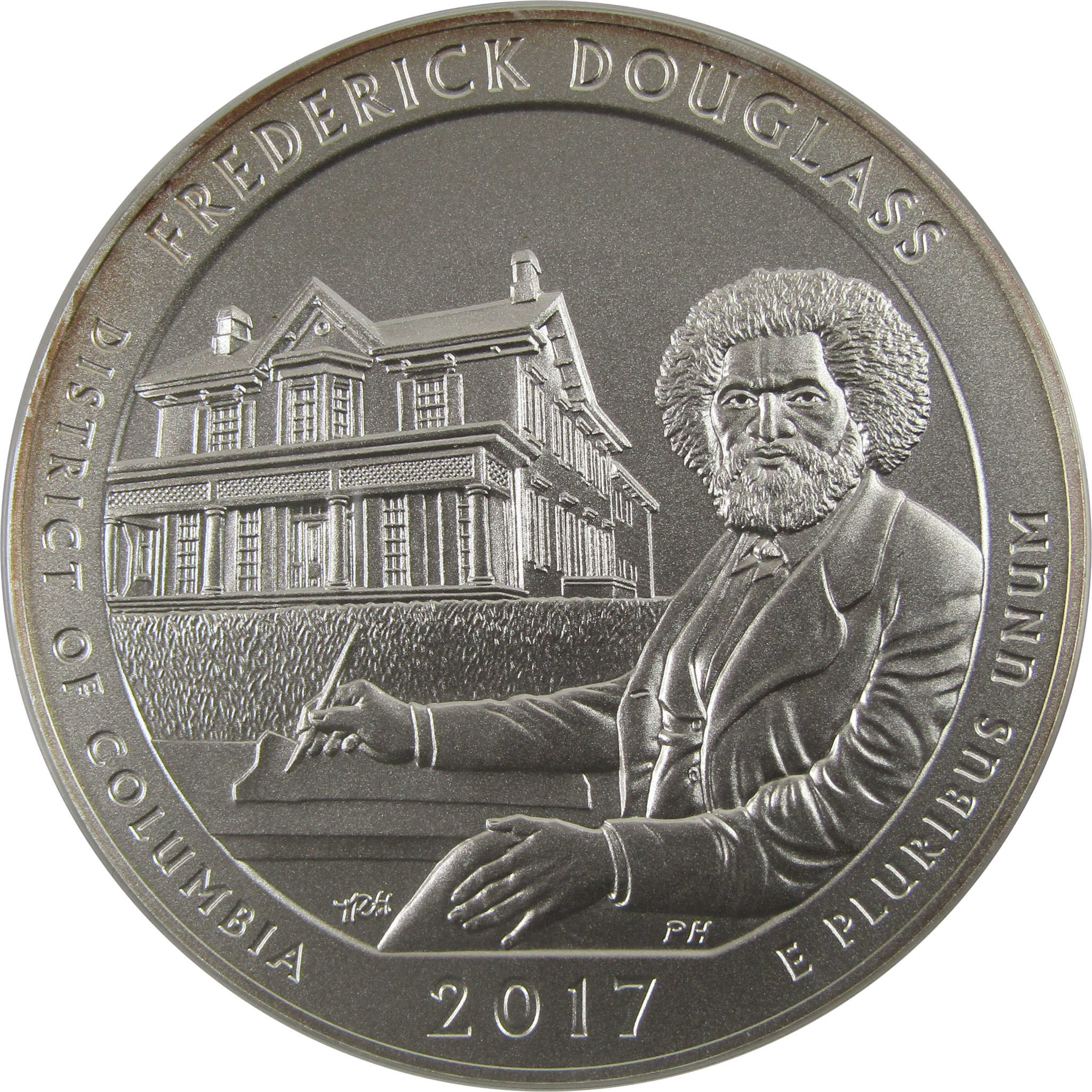 2017 P Frederick Douglass Site 5 oz Silver OGP COA SKU CPC2600