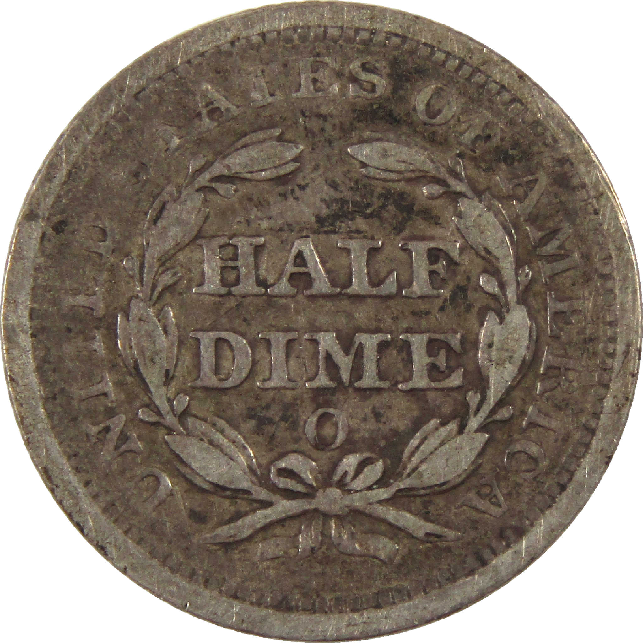 1855 O Seated Liberty Half Dime VF Very Fine Silver 5c Coin SKU:I11539
