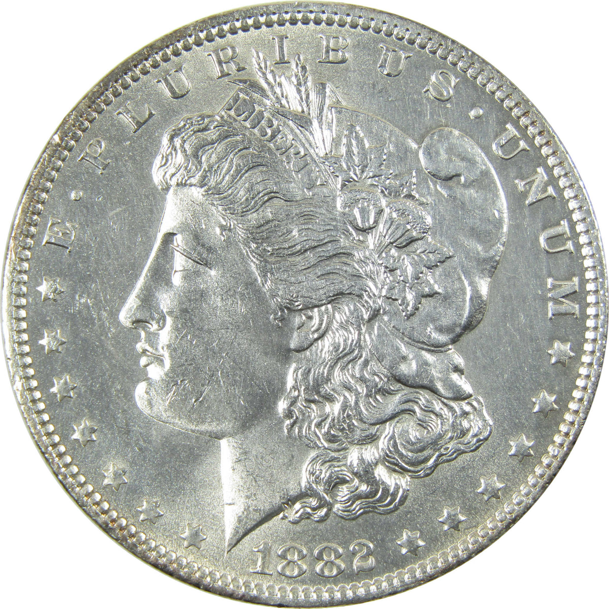 1882 O/O Morgan Silver Dollar AU Details $1 Coin SKU:CP1684