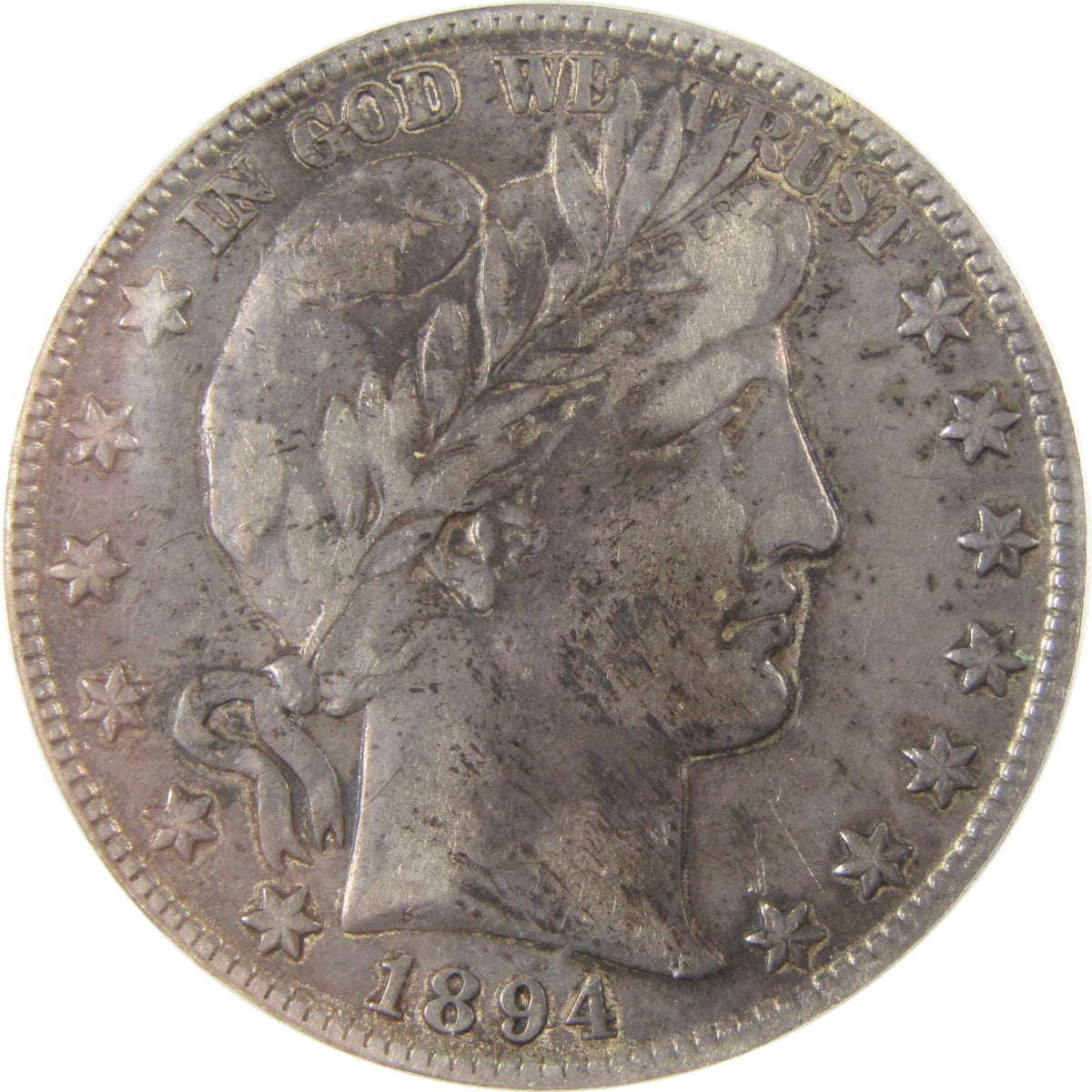1894 O Barber Silver Half Dollar VF 20 Details ICG 50c Coin SKU:I29192