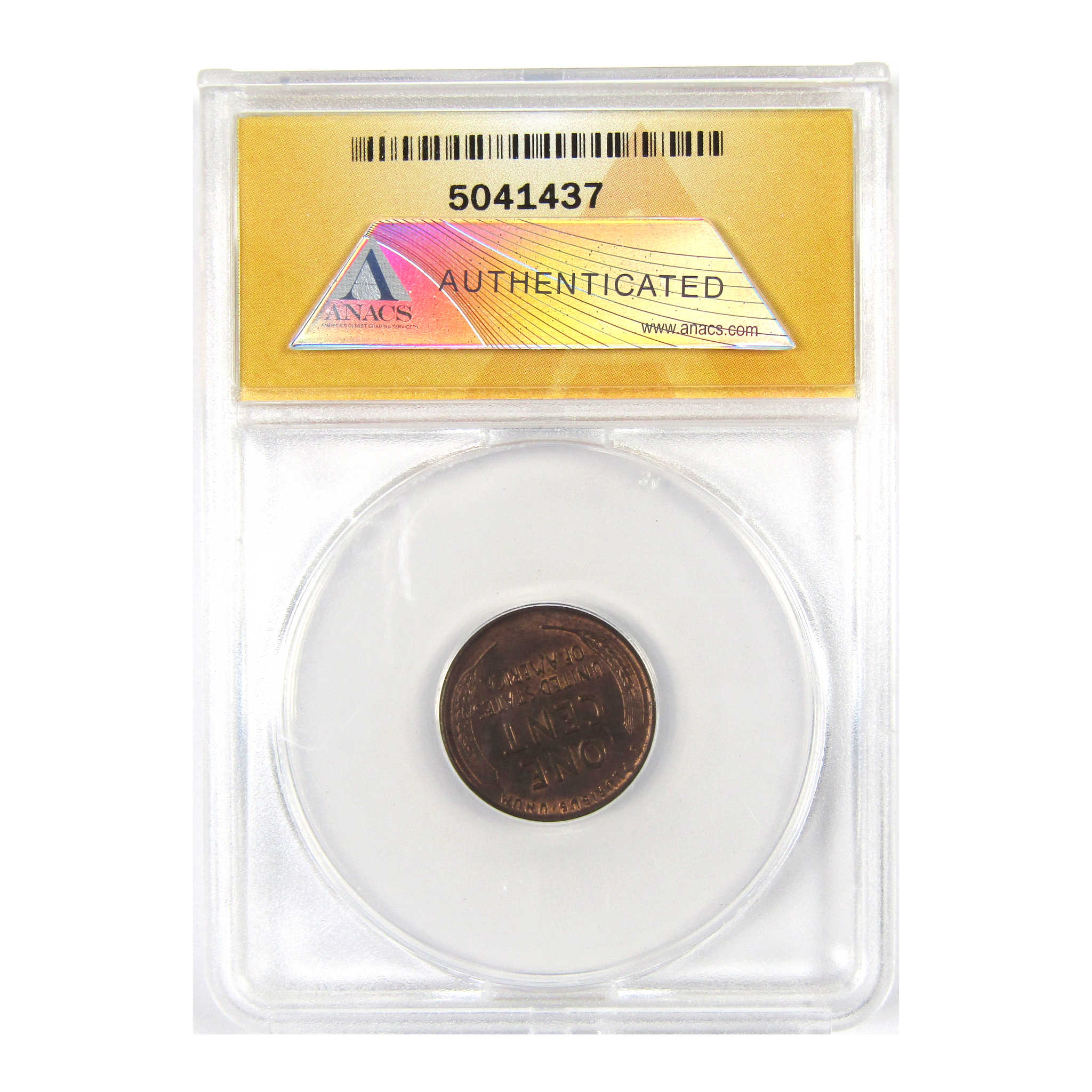 1920 Lincoln Wheat Cent MS 60 BRN ANACS 1c Uncirculated SKU:I14965