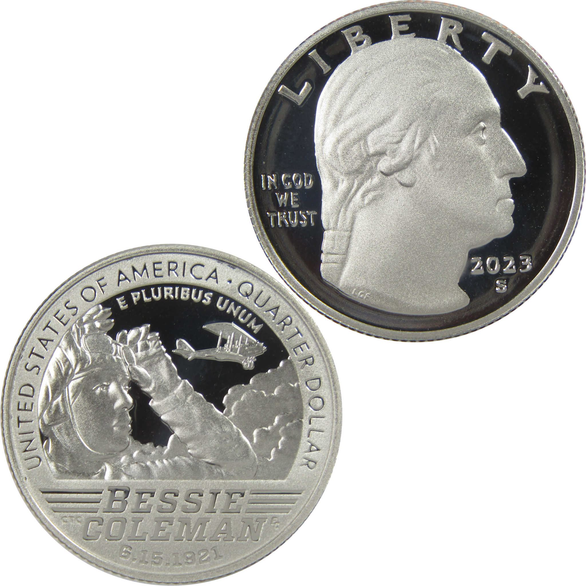 2023 S Bessie Coleman American Women Quarter Choice Proof Clad 25c