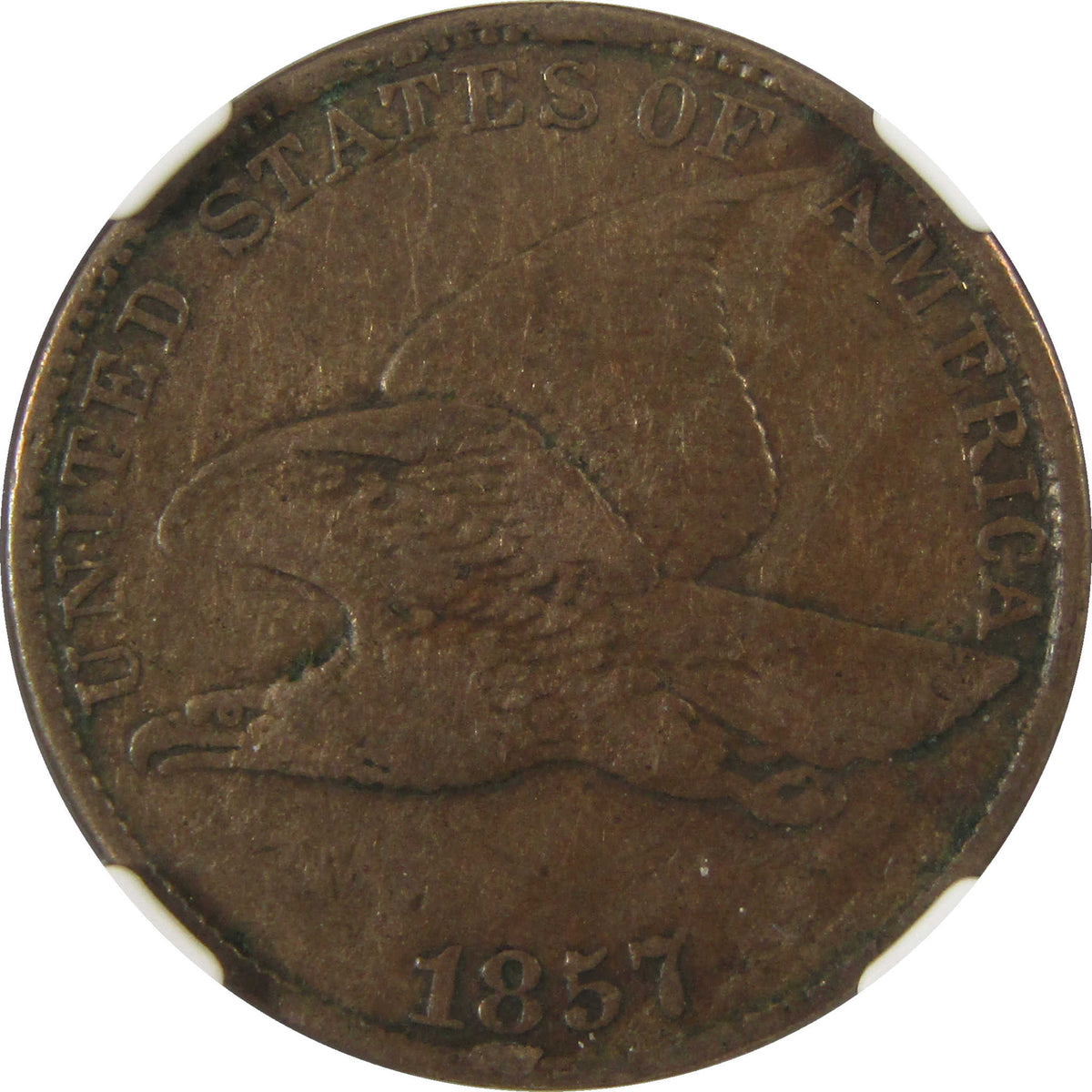 1857 Flying Eagle Cent VF Details NGC Penny 1c Coin SKU:I29337