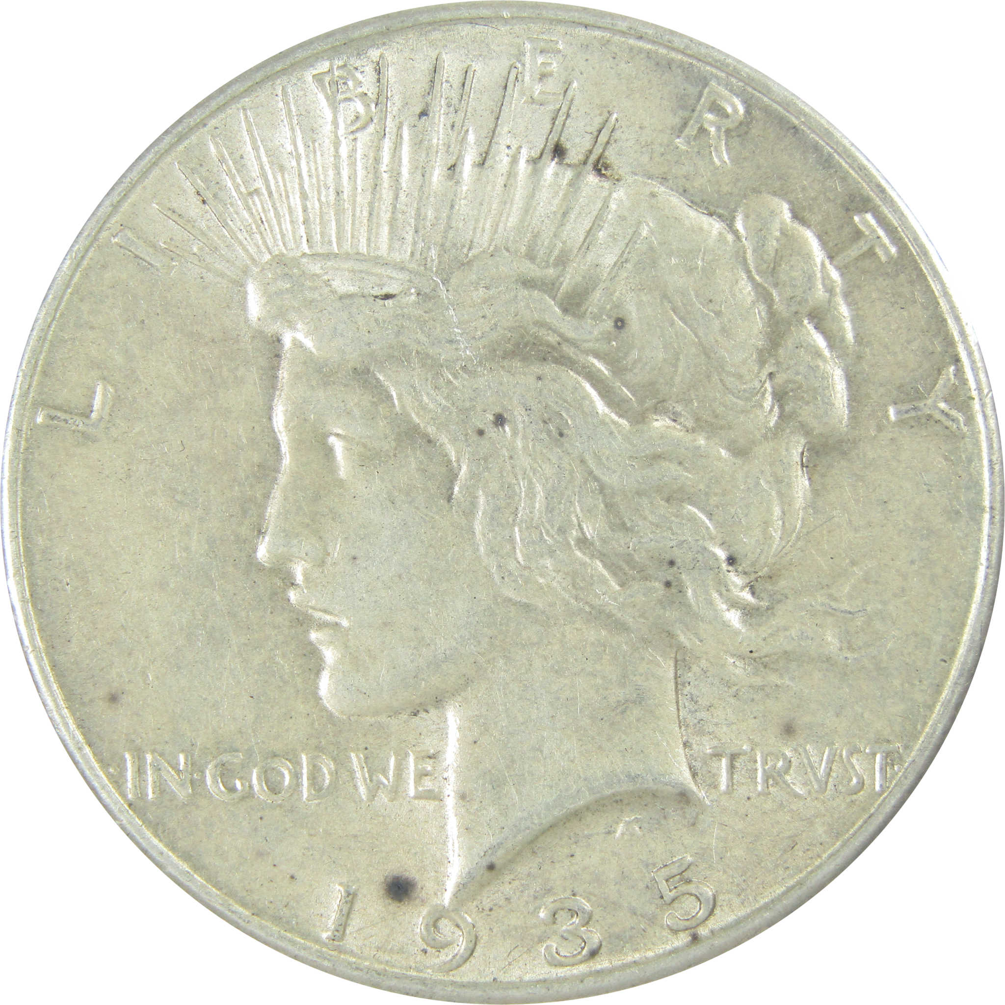 1935 Peace Dollar XF EF Extremely Fine Silver $1 Coin SKU:I16644