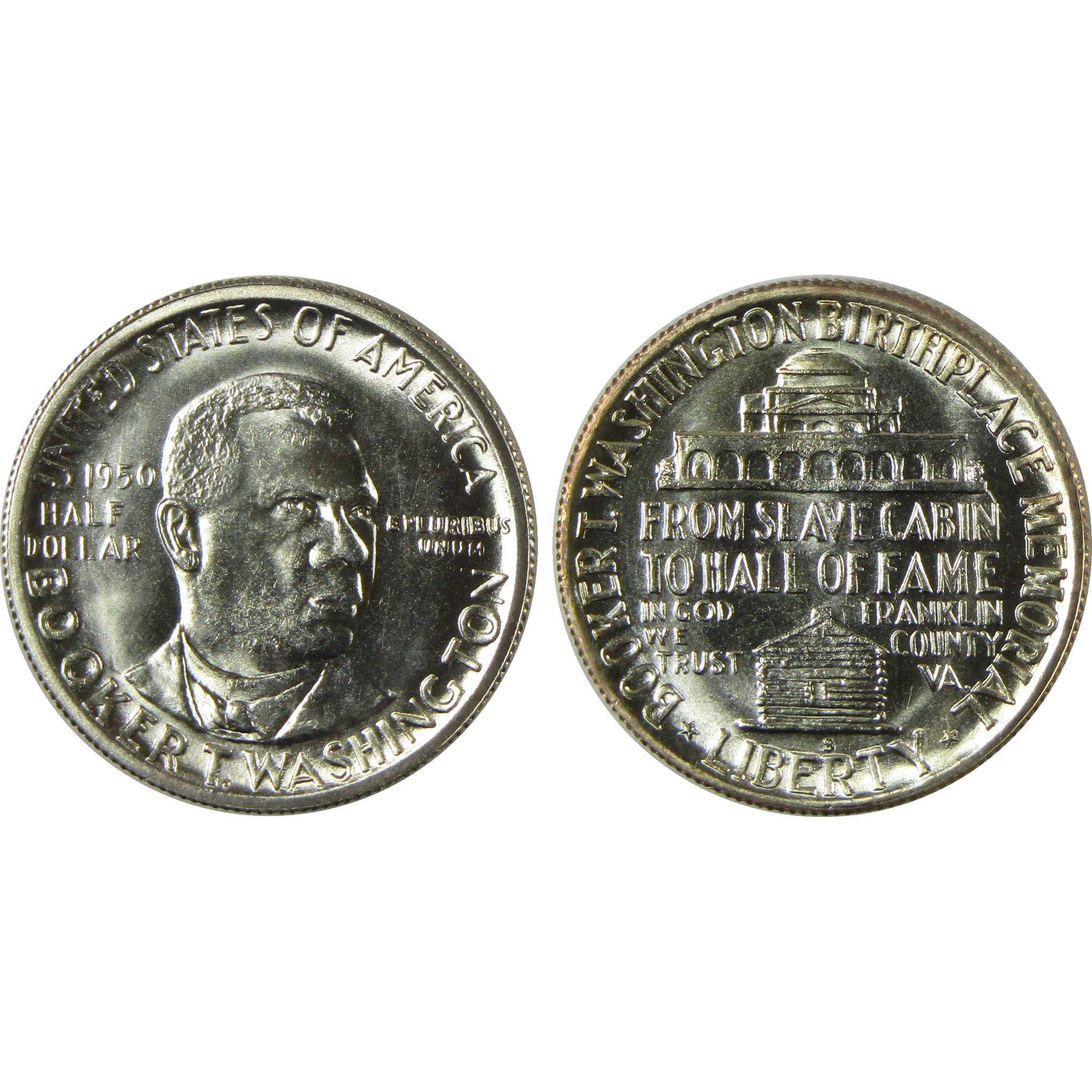 1950 PDS Booker T Washington 50c 3 Coin All-Mint Set BU Choice Unc