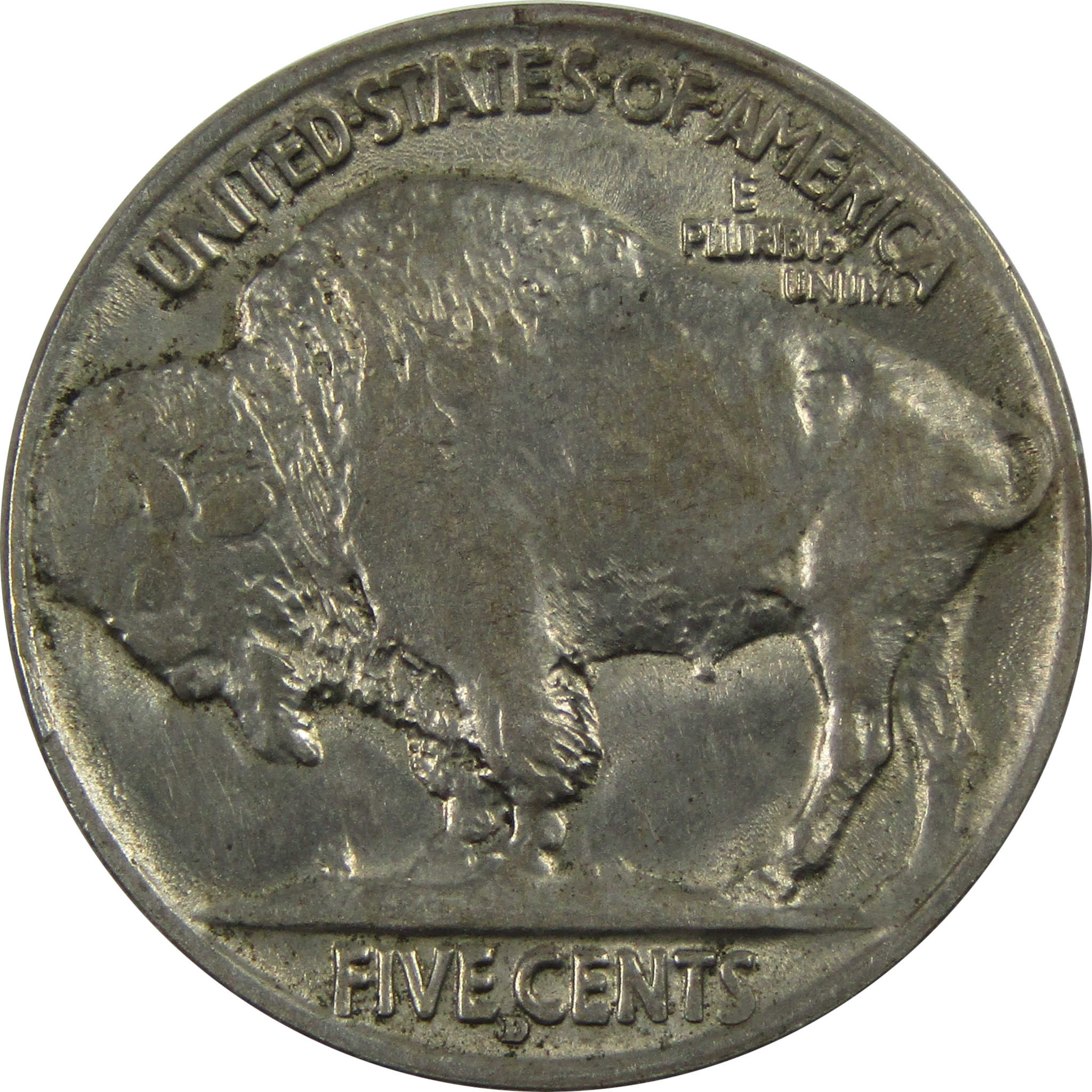 1916 D Indian Head Buffalo Nickel AU About Unc 5c Coin SKU:I13438