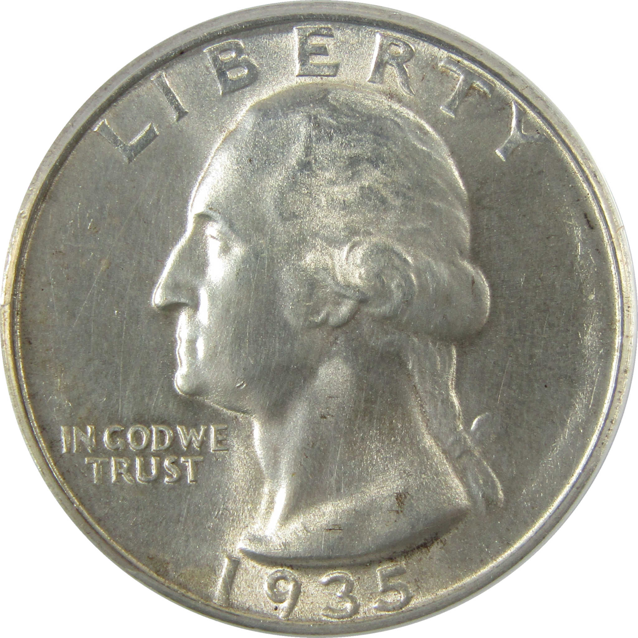 1935 S Washington Silver Quarter MS 63 ANACS Uncirculated SKU:I28480