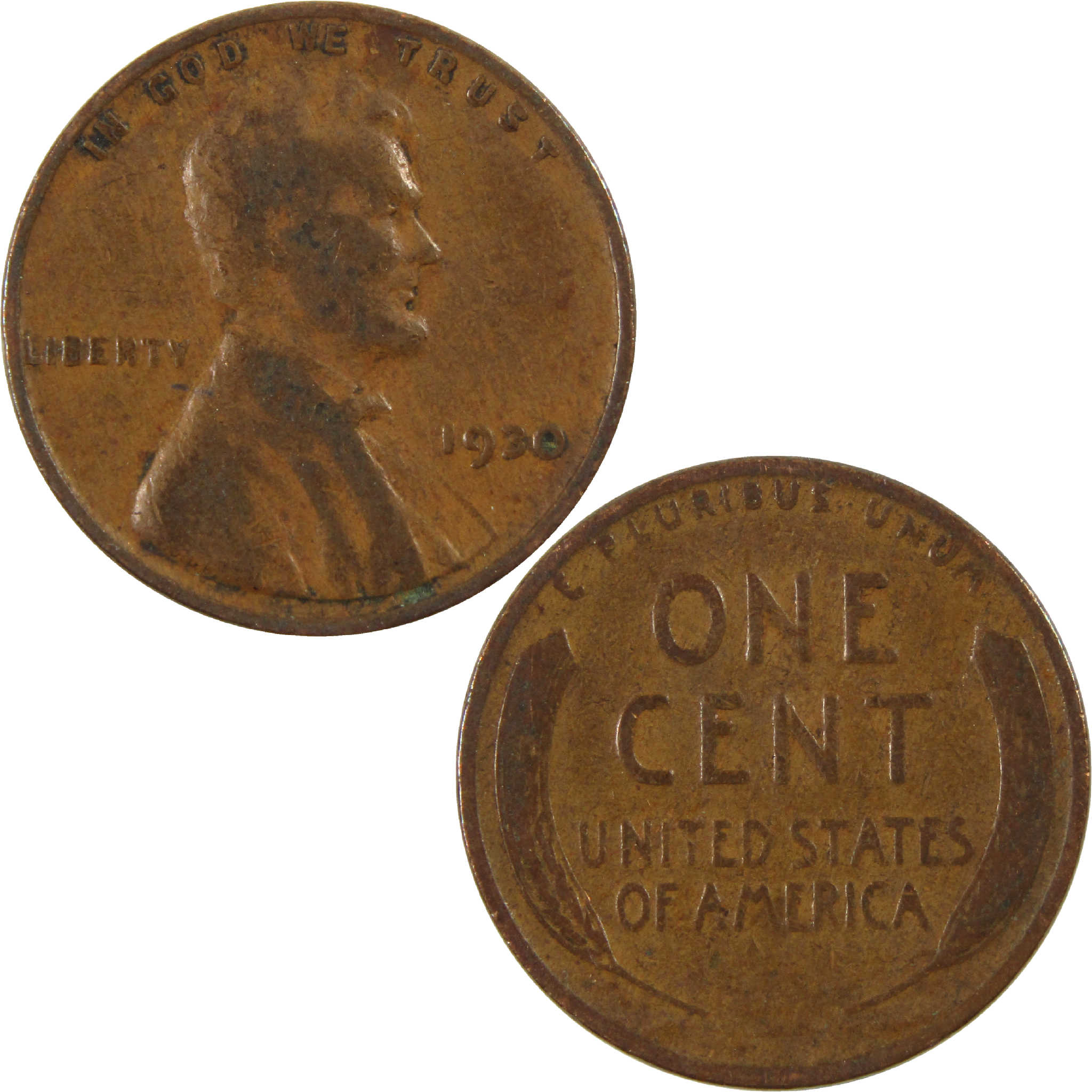 1930 Lincoln Wheat Cent G Good Penny 1c Coin