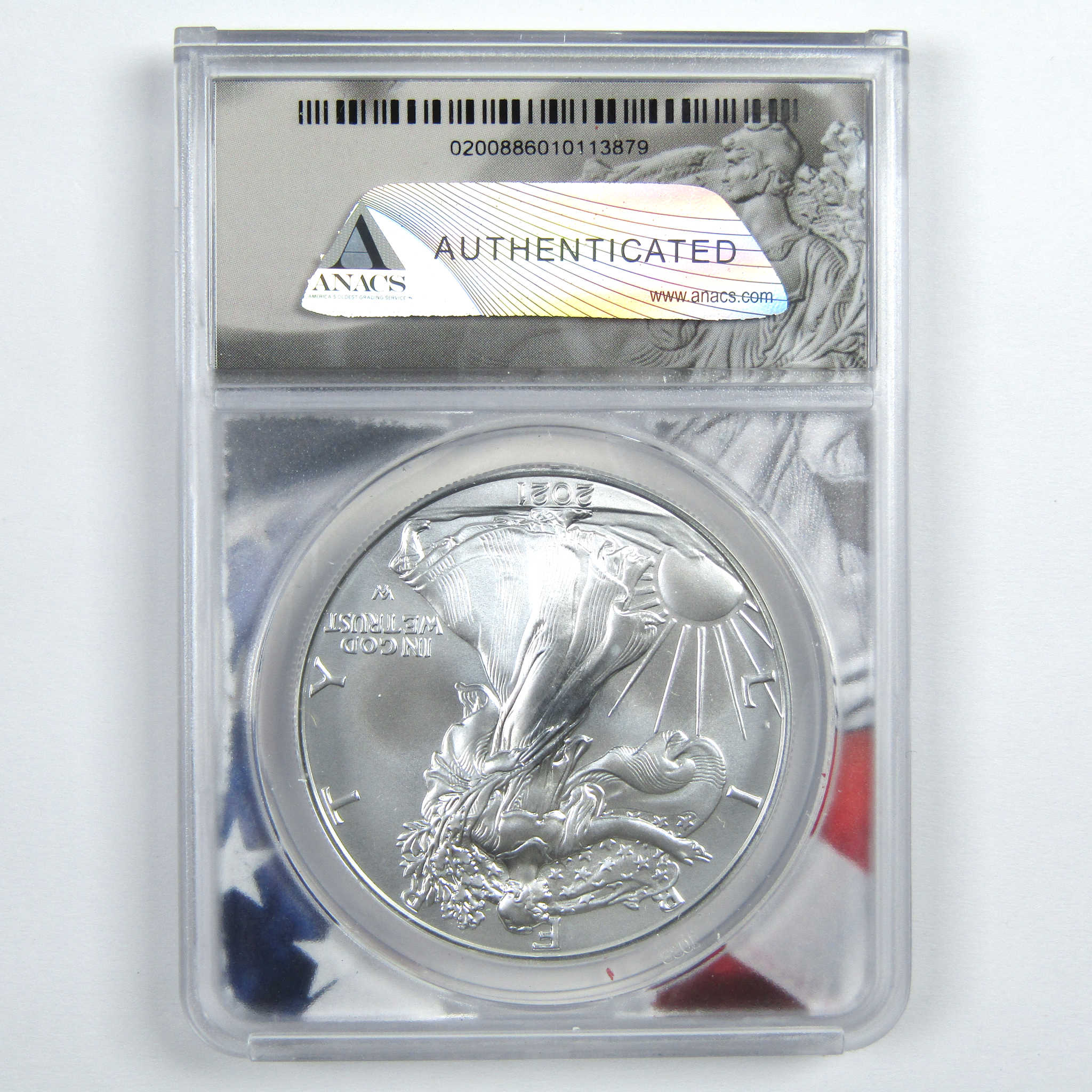 2021 (S) Type 2 American Silver Eagle MS 70 ANACS $1 SKU:CPC7826