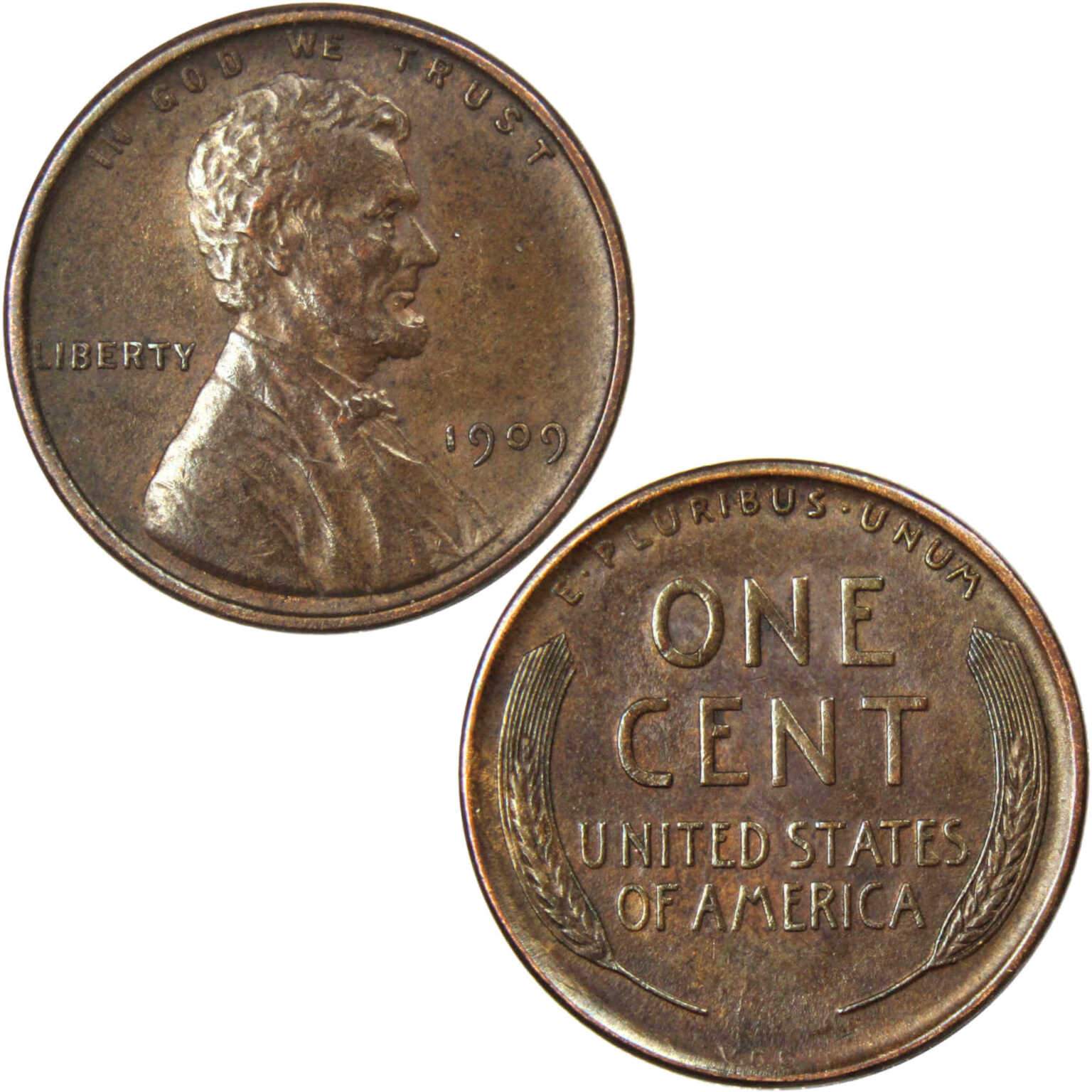 1909 VDB Lincoln Wheat Cent AU About Uncirculated Penny 1c Coin