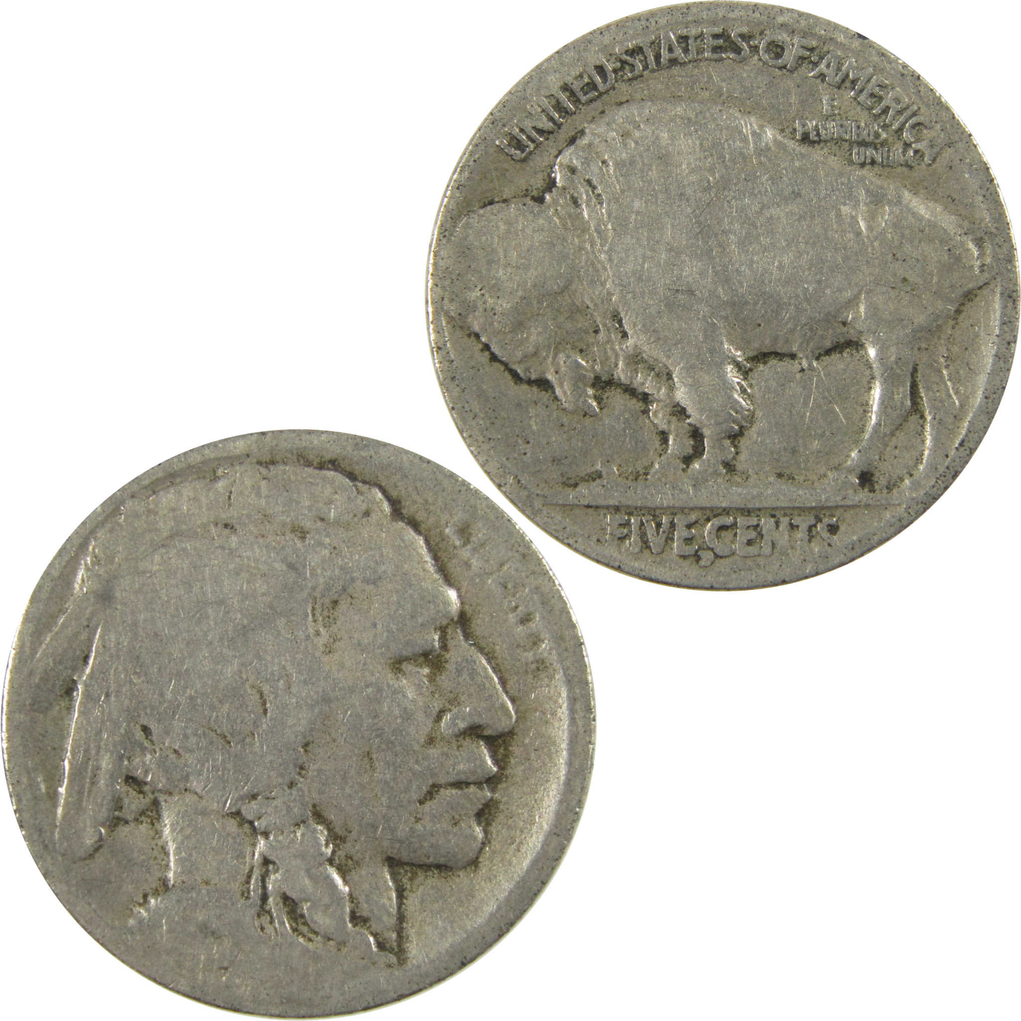1915 D Indian Head Buffalo Nickel AG About Good 5c Coin SKU:I28223