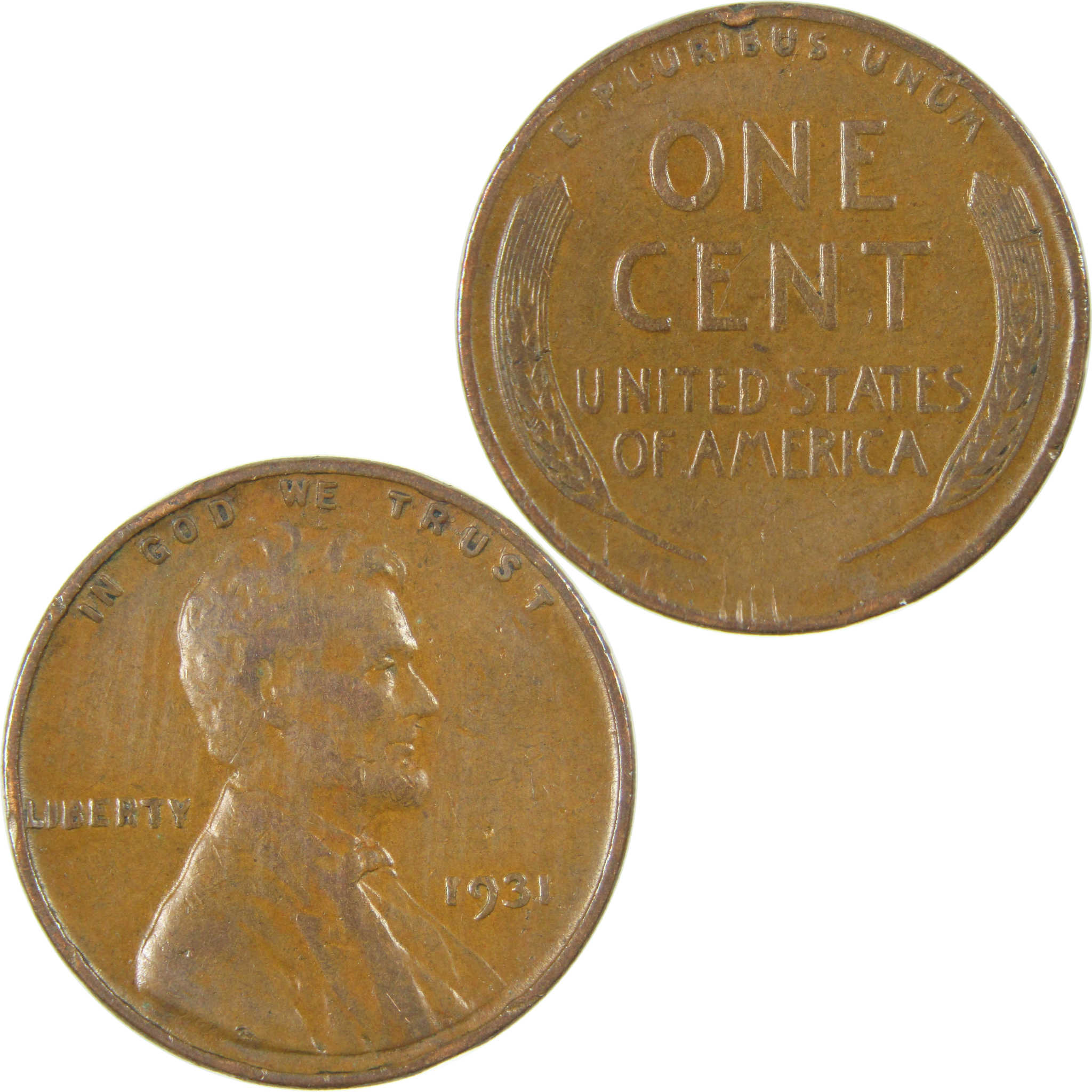 1931 Lincoln Wheat Cent VF Very Fine Penny 1c Coin SKU:I27294