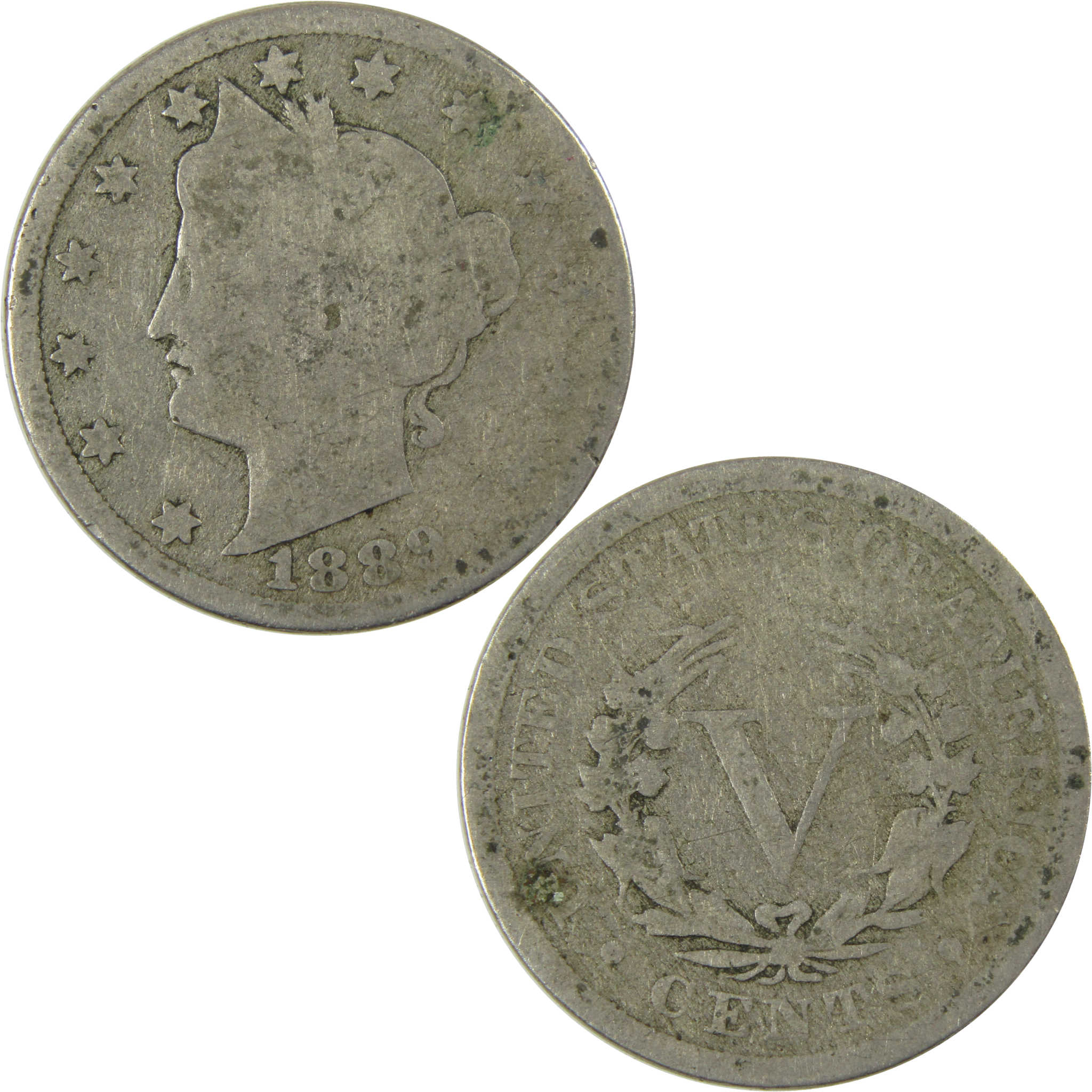 1889 Liberty Head V Nickel AG About Good 5c Coin SKU:I27225