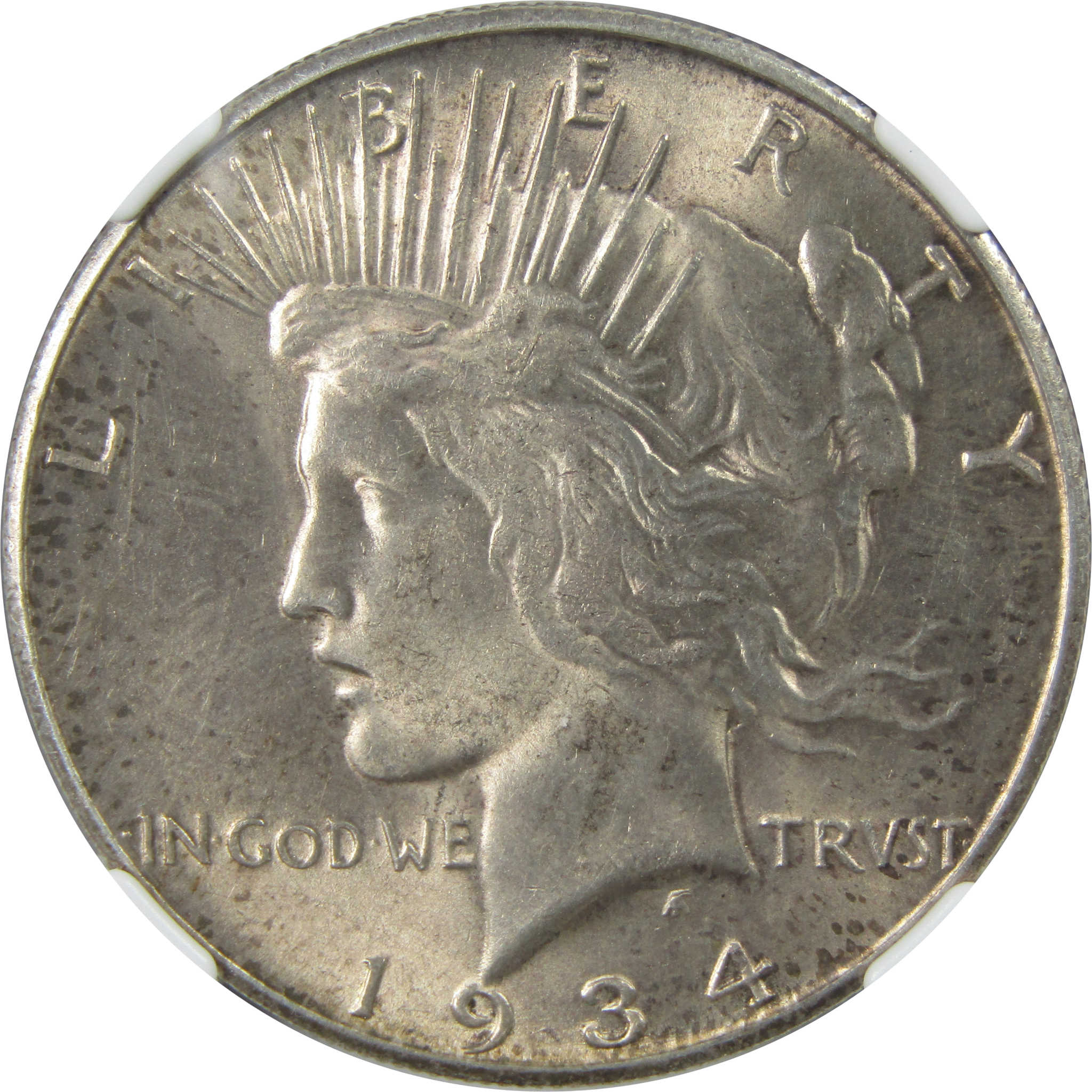 1934 S Peace Dollar MS 63 NGC Silver $1 Uncirculated Coin SKU:CPC7190