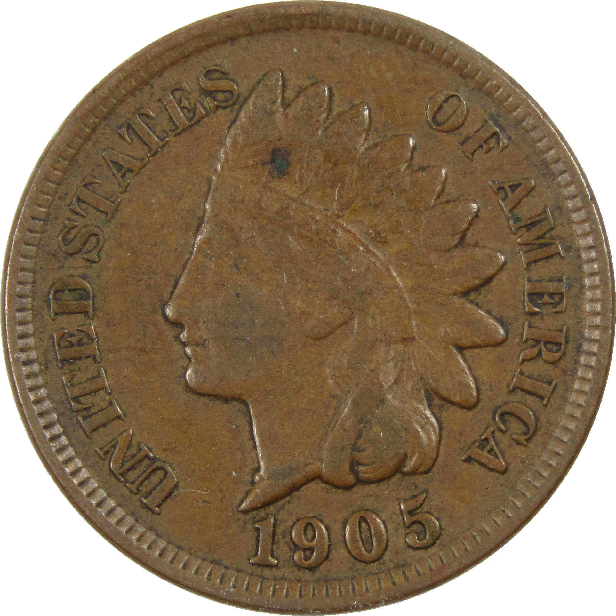1905 Indian Head Cent VF Very Fine Penny 1c Coin SKU:I12301