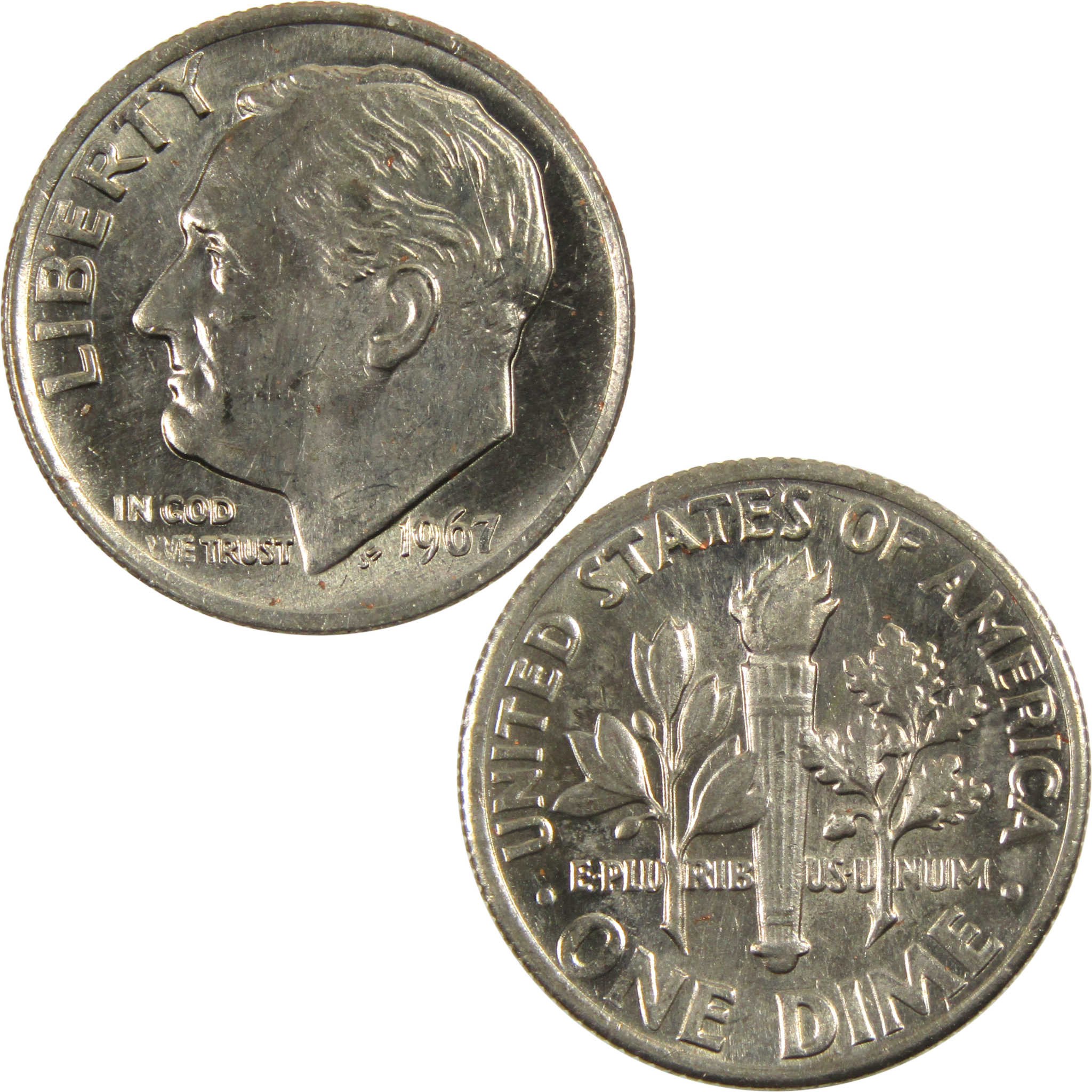 1967 Roosevelt Dime BU Uncirculated Clad 10c Coin