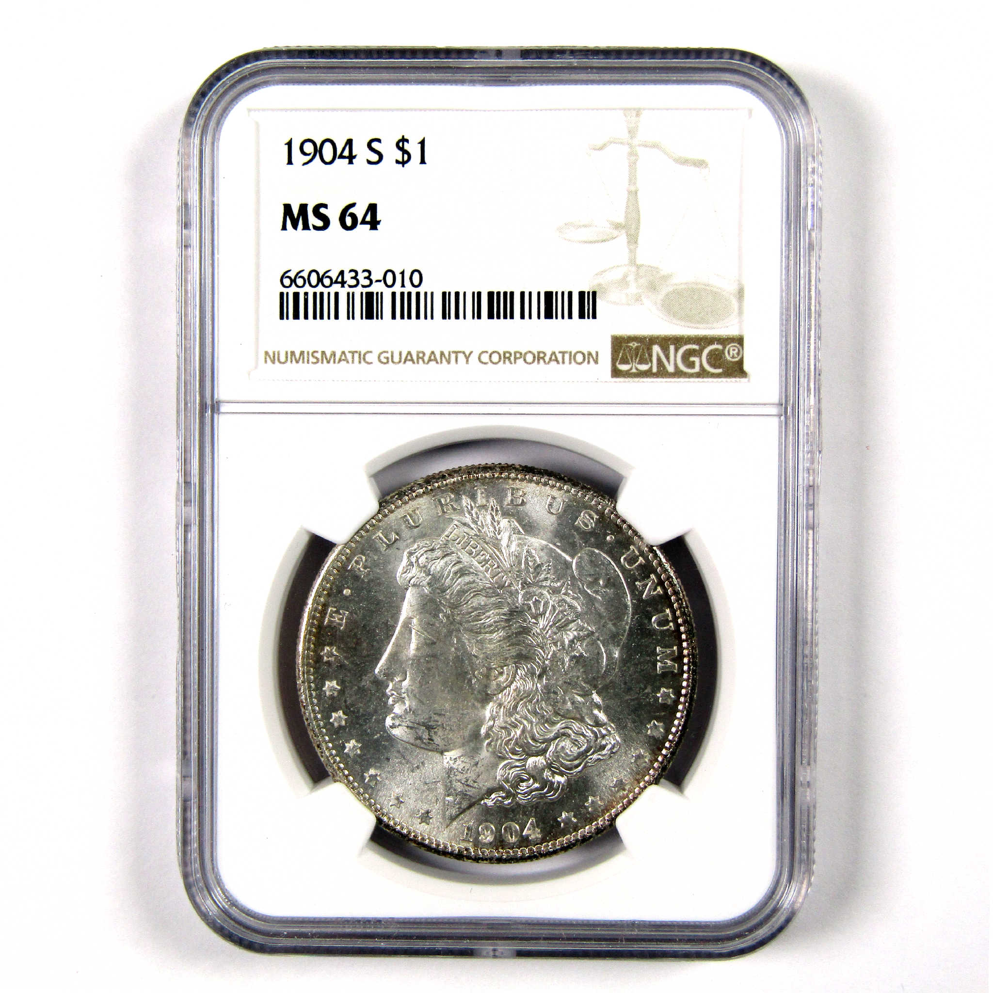 1904 S Morgan Dollar MS 64 NGC Silver $1 Uncirculated Coin SKU:I11386 - Morgan coin - Morgan silver dollar - Morgan silver dollar for sale - Profile Coins &amp; Collectibles