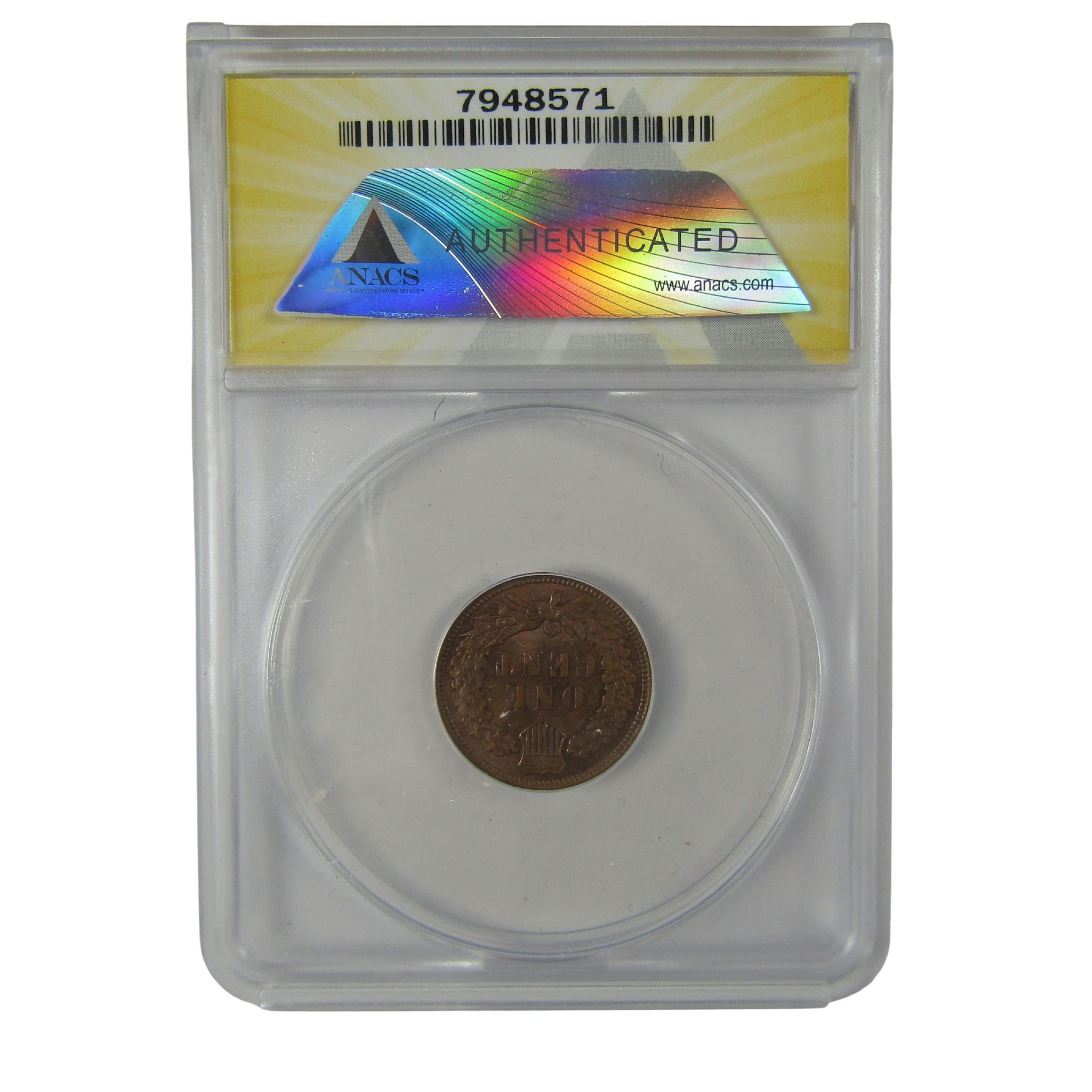 1907 Indian Head Cent MS 62 BN ANACS Penny Uncirculated SKU:I23017