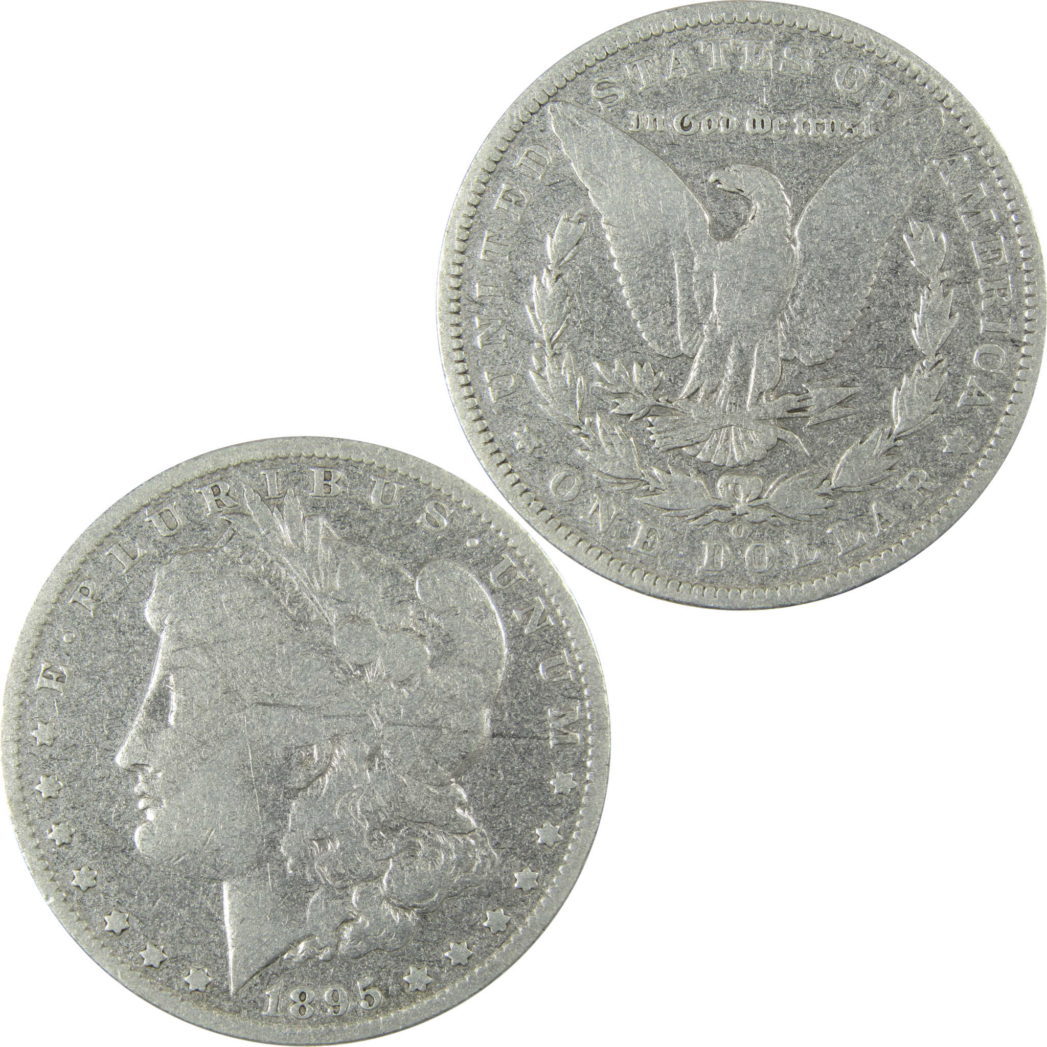 1895 O Morgan Silver Dollar VG Very Good Details $1 Coin SKU:CP953
