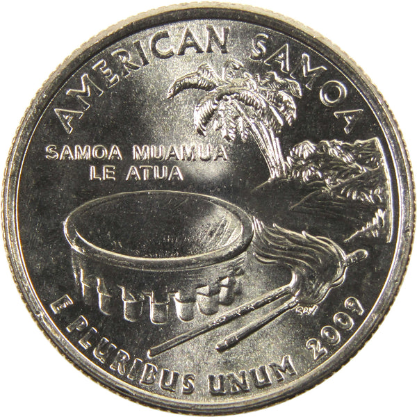 2009 P American Samoa DC & US Territories Quarter BU Uncirculated Clad