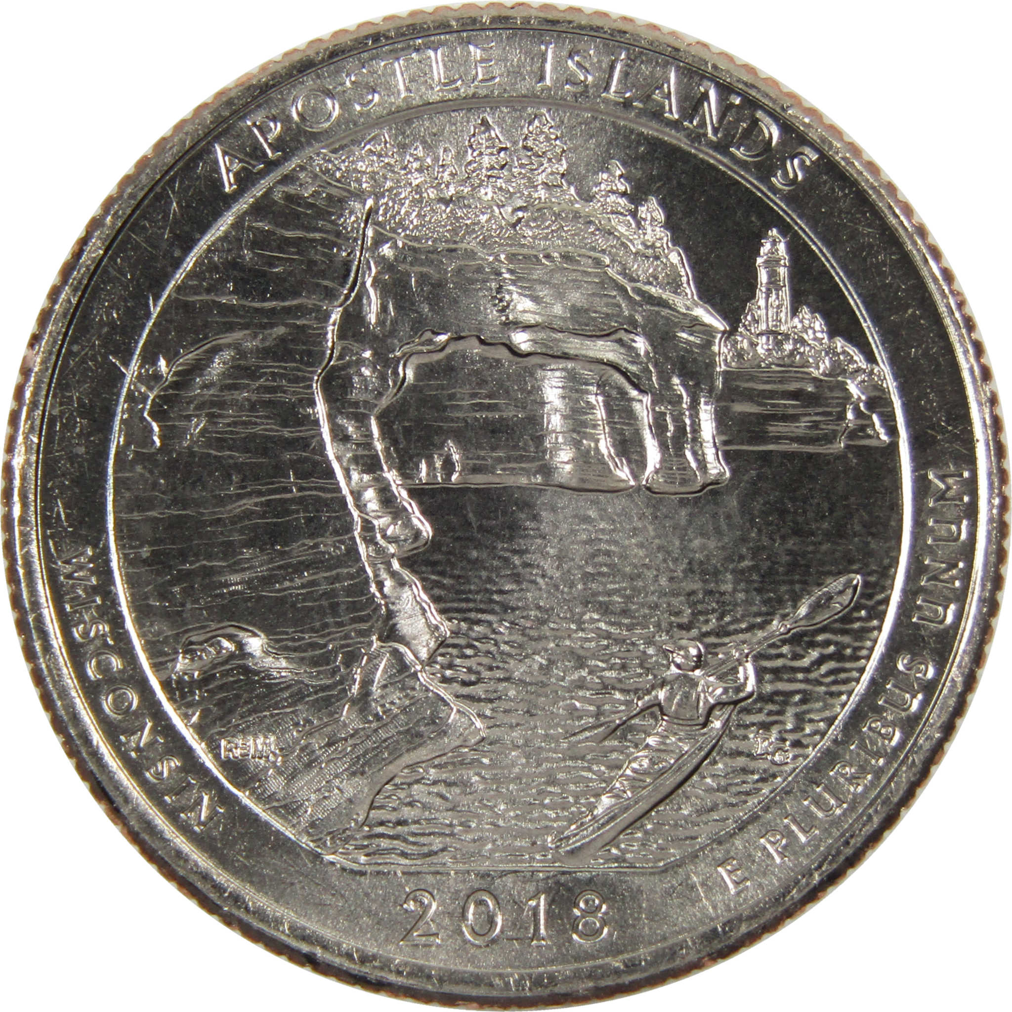 2018 P Apostle Islands National Park Quarter BU Uncirculated Clad Coin