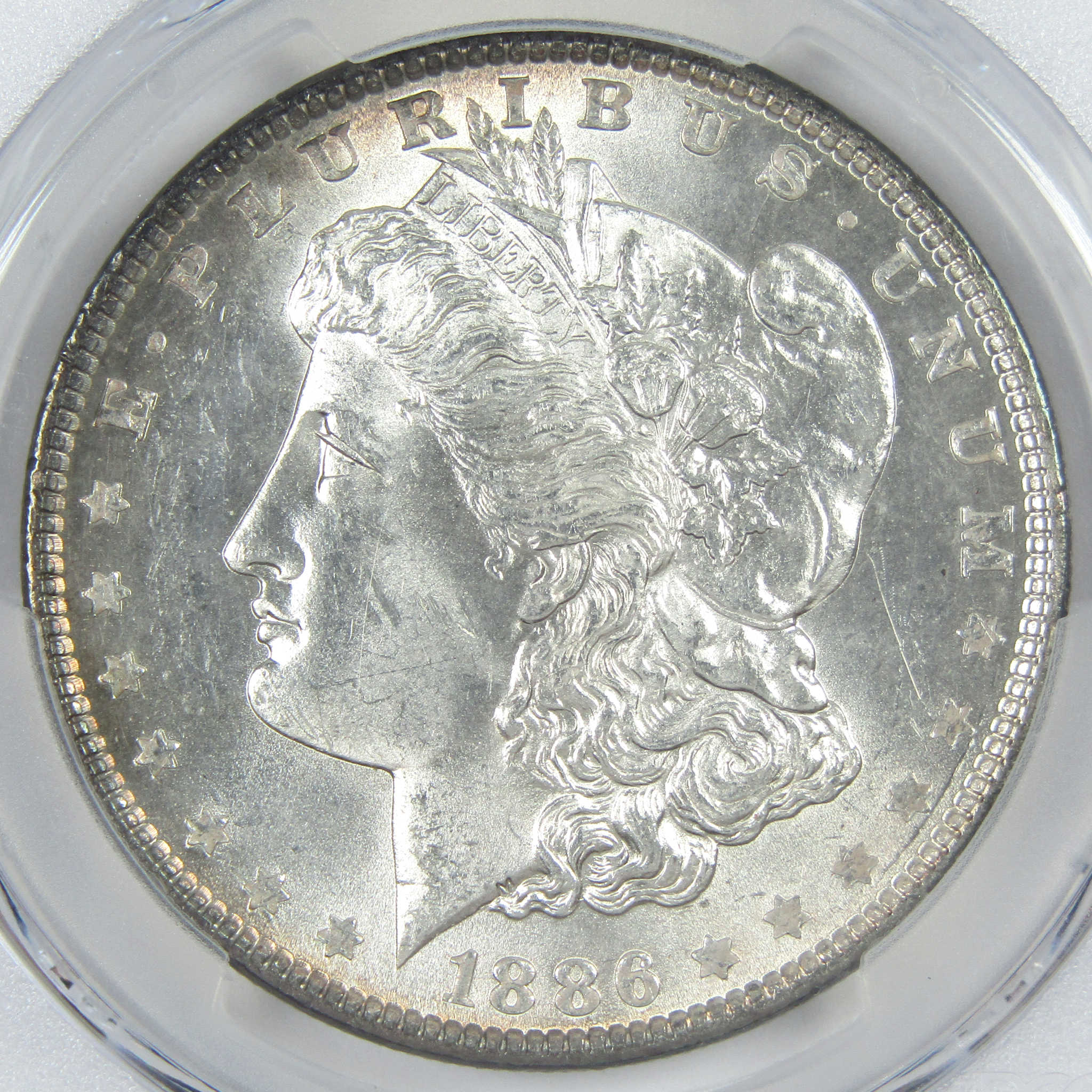 1886 Morgan Dollar MS 64 PCGS Silver $1 Uncirculated Coin SKU:I14287 - Morgan coin - Morgan silver dollar - Morgan silver dollar for sale - Profile Coins &amp; Collectibles