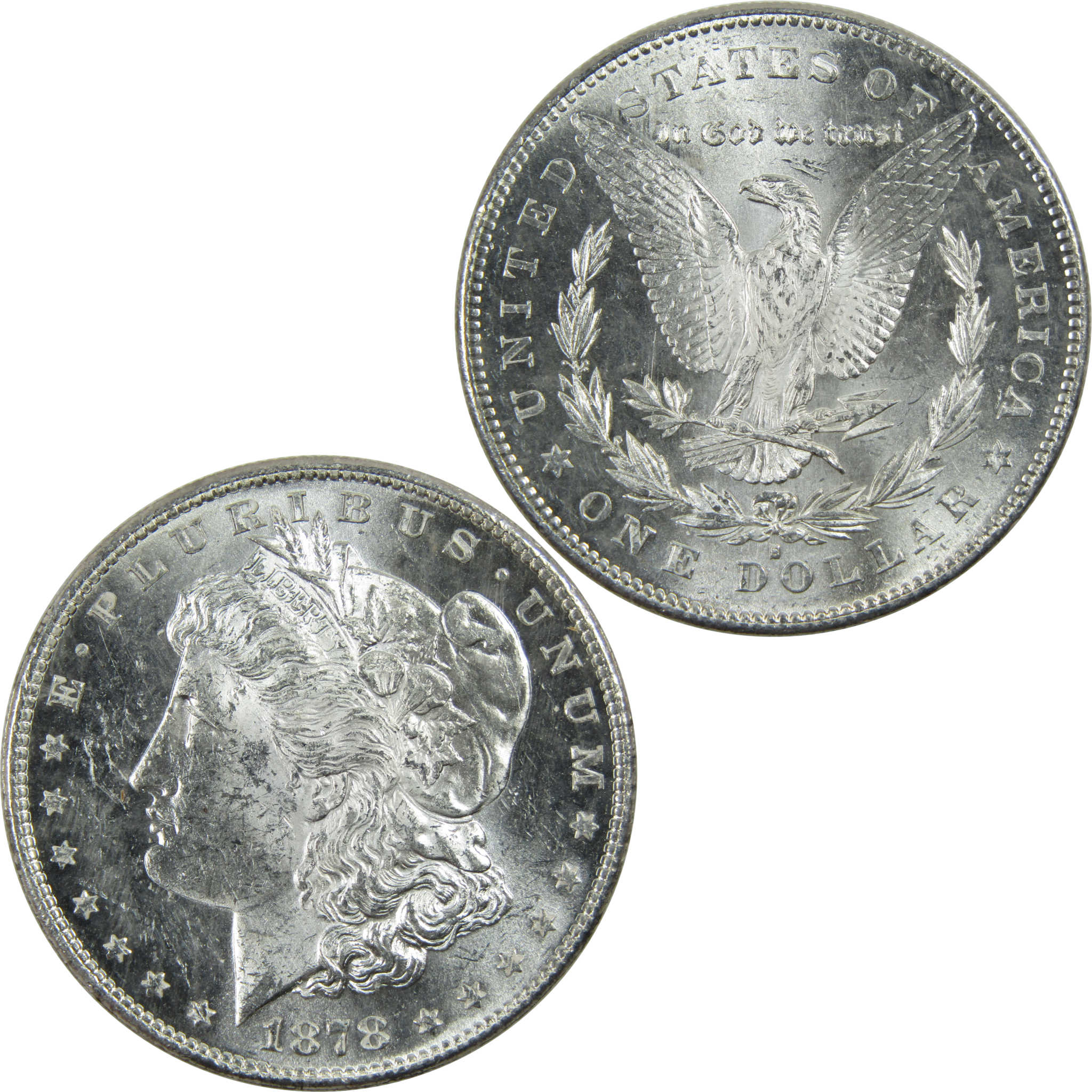 1878 S Morgan Dollar Uncirculated Silver $1 Coin SKU:I13428 - Morgan coin - Morgan silver dollar - Morgan silver dollar for sale - Profile Coins &amp; Collectibles