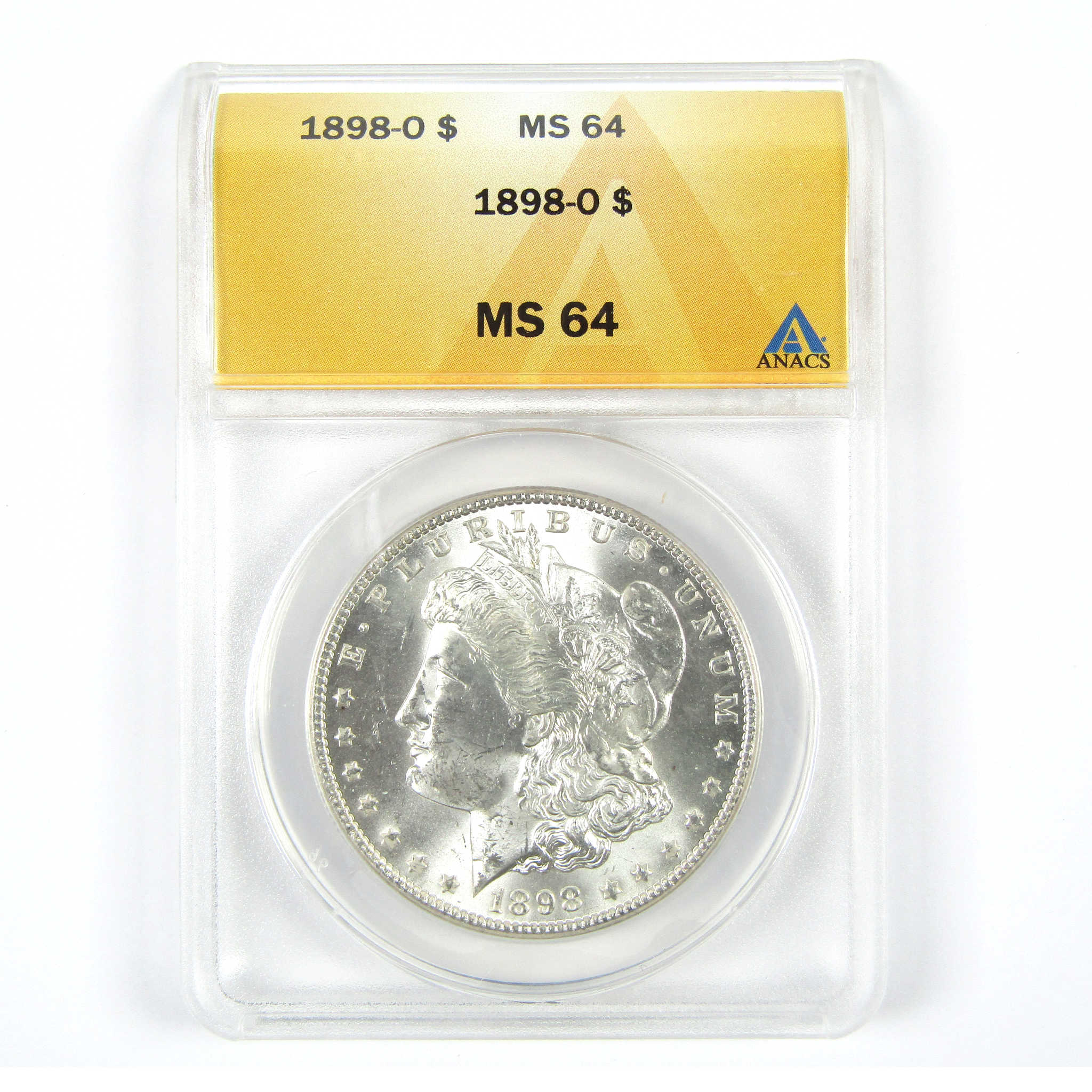 1898 O Morgan Dollar MS 64 ANACS Silver $1 Uncirculated SKU:I15051 - Morgan coin - Morgan silver dollar - Morgan silver dollar for sale - Profile Coins &amp; Collectibles