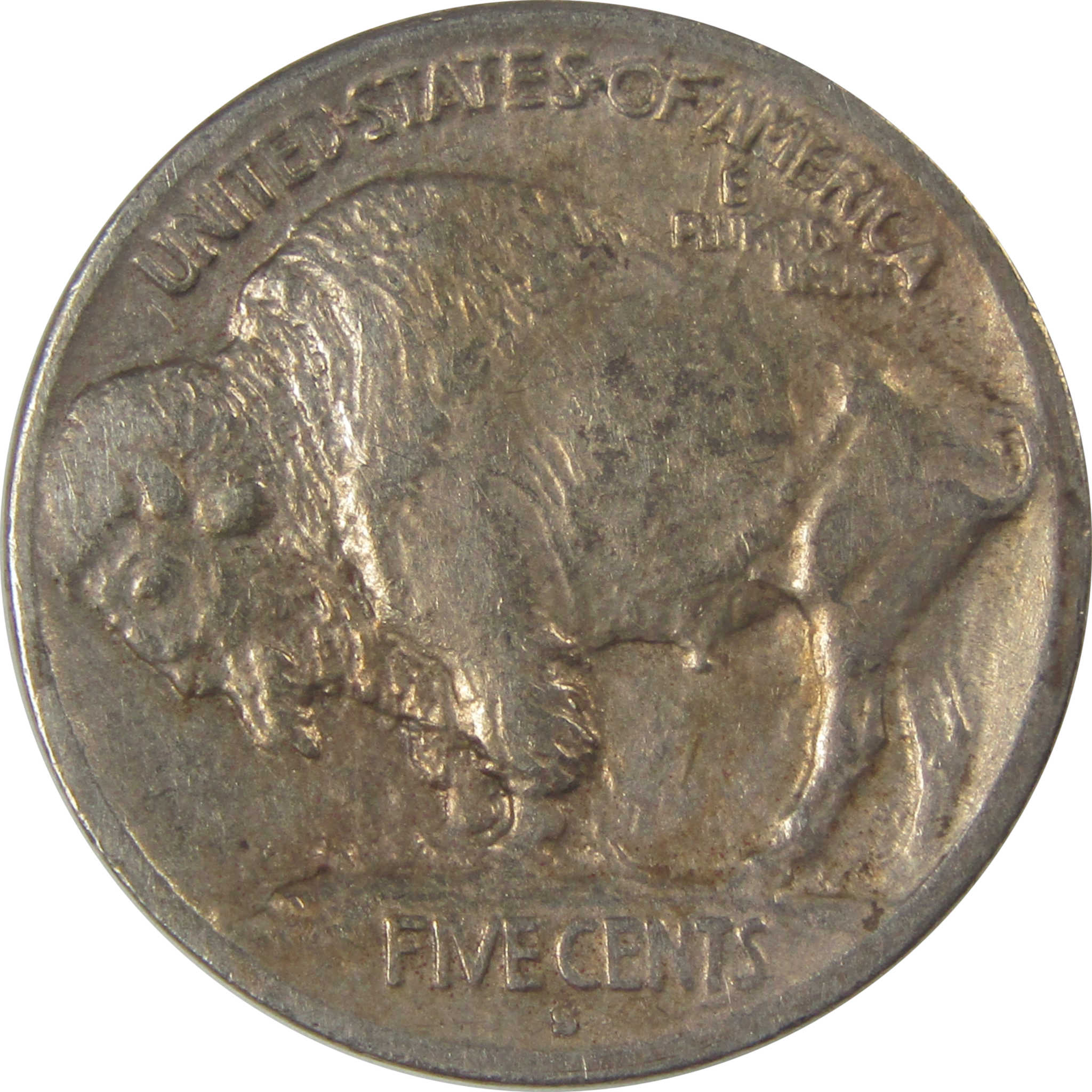 1913 S Type 1 Buffalo Nickel VF Very Fine Details 5c Coin SKU:I22881