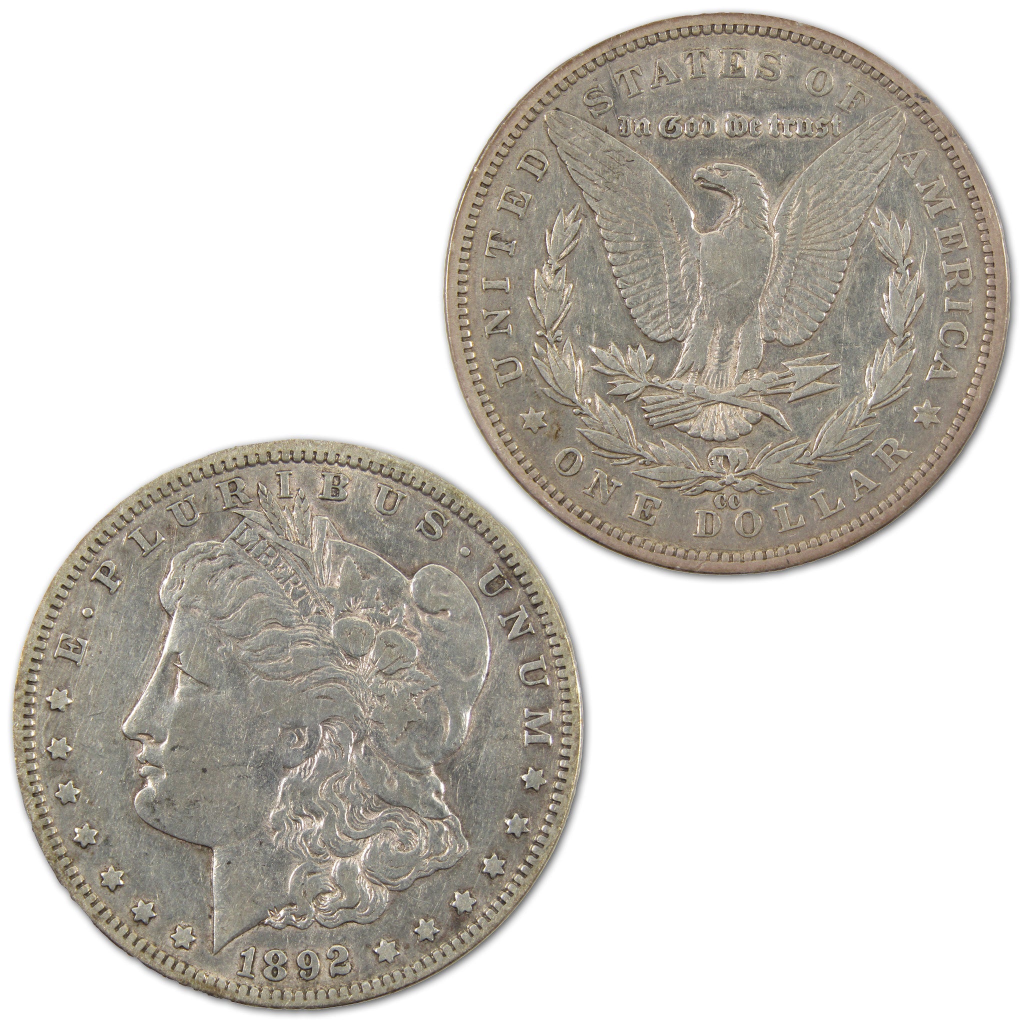 1892 CC Morgan Dollar XF EF Extremely Fine Details Silver SKU:I10763 - Morgan coin - Morgan silver dollar - Morgan silver dollar for sale - Profile Coins &amp; Collectibles