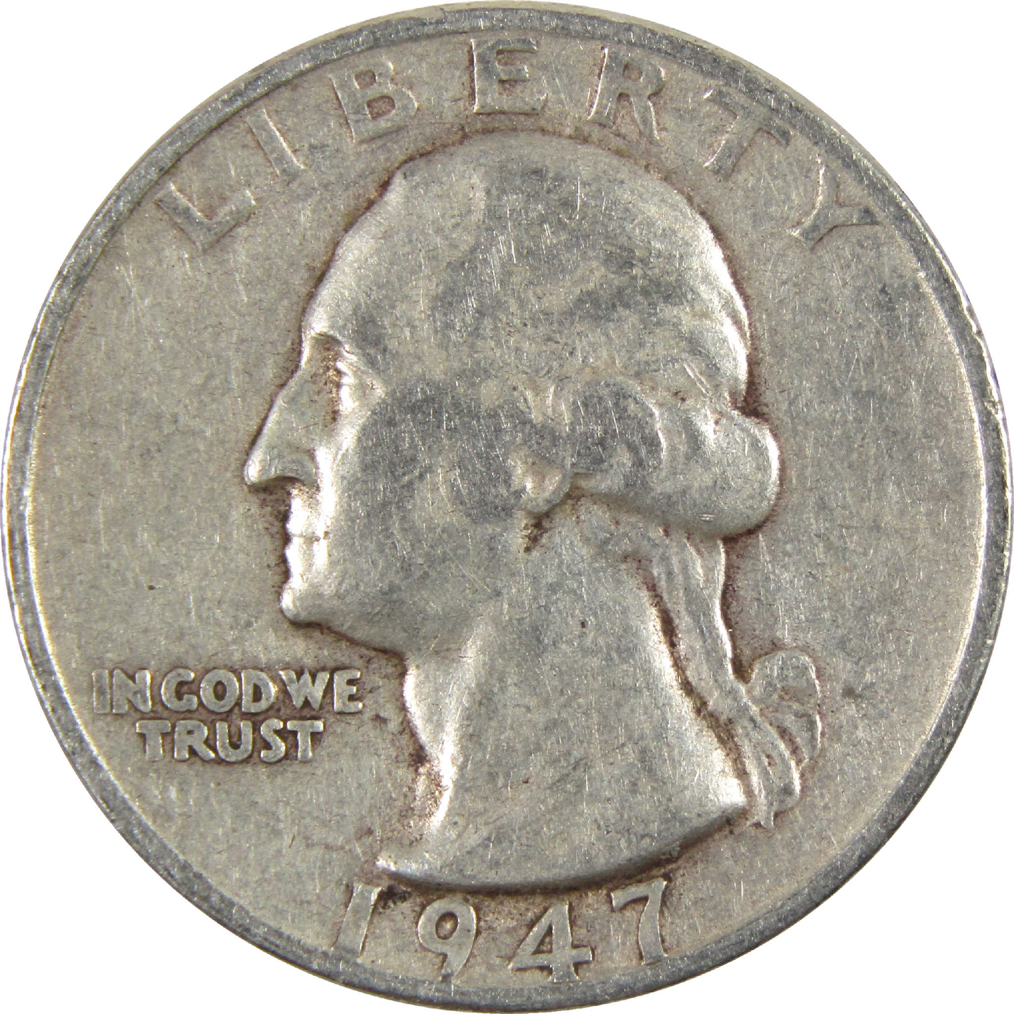 1947 S Washington Quarter VG Very Good Silver 25c Coin