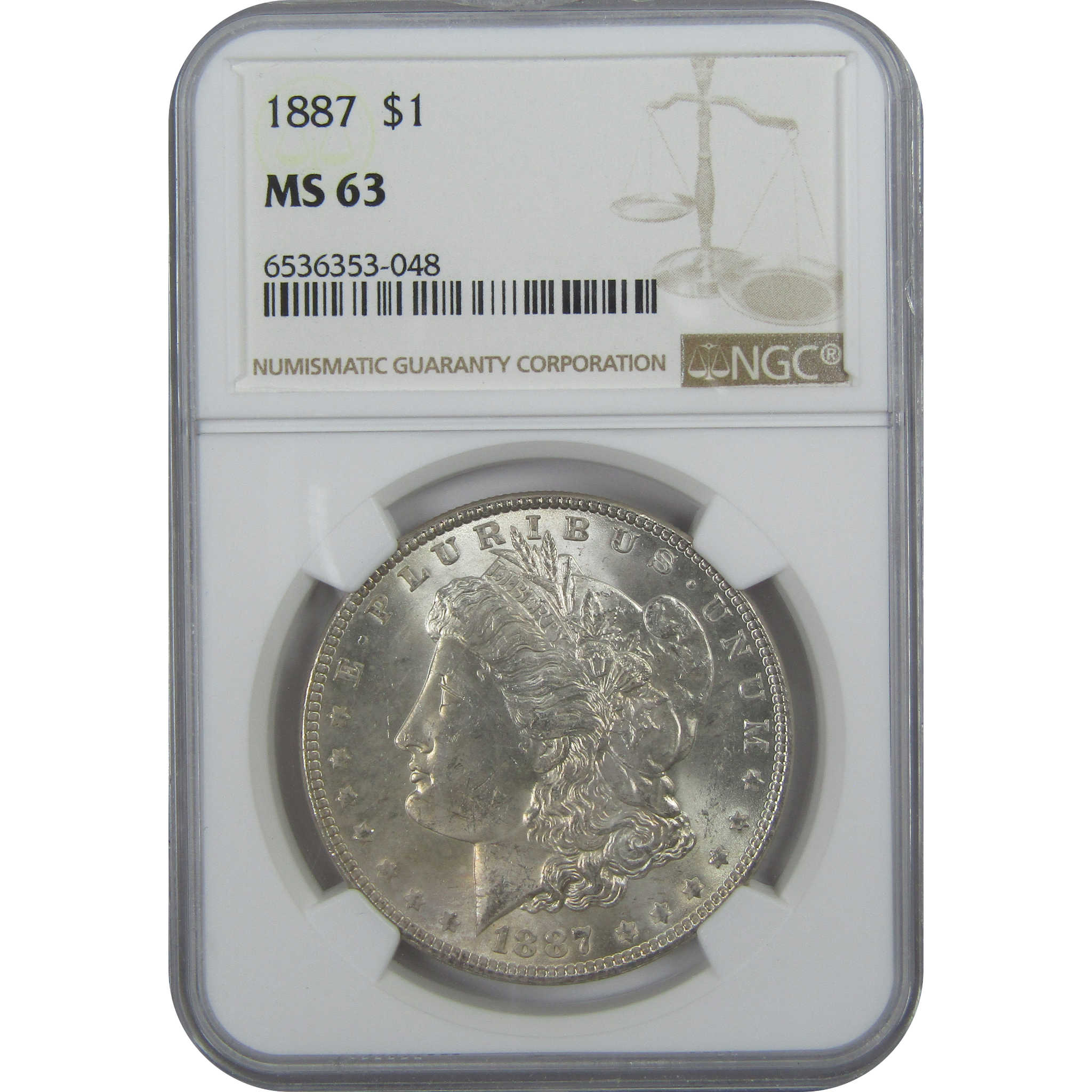 1887 Morgan Dollar MS 63 NGC Silver $1 Uncirculated Coin SKU:I15757 - Morgan coin - Morgan silver dollar - Morgan silver dollar for sale - Profile Coins &amp; Collectibles