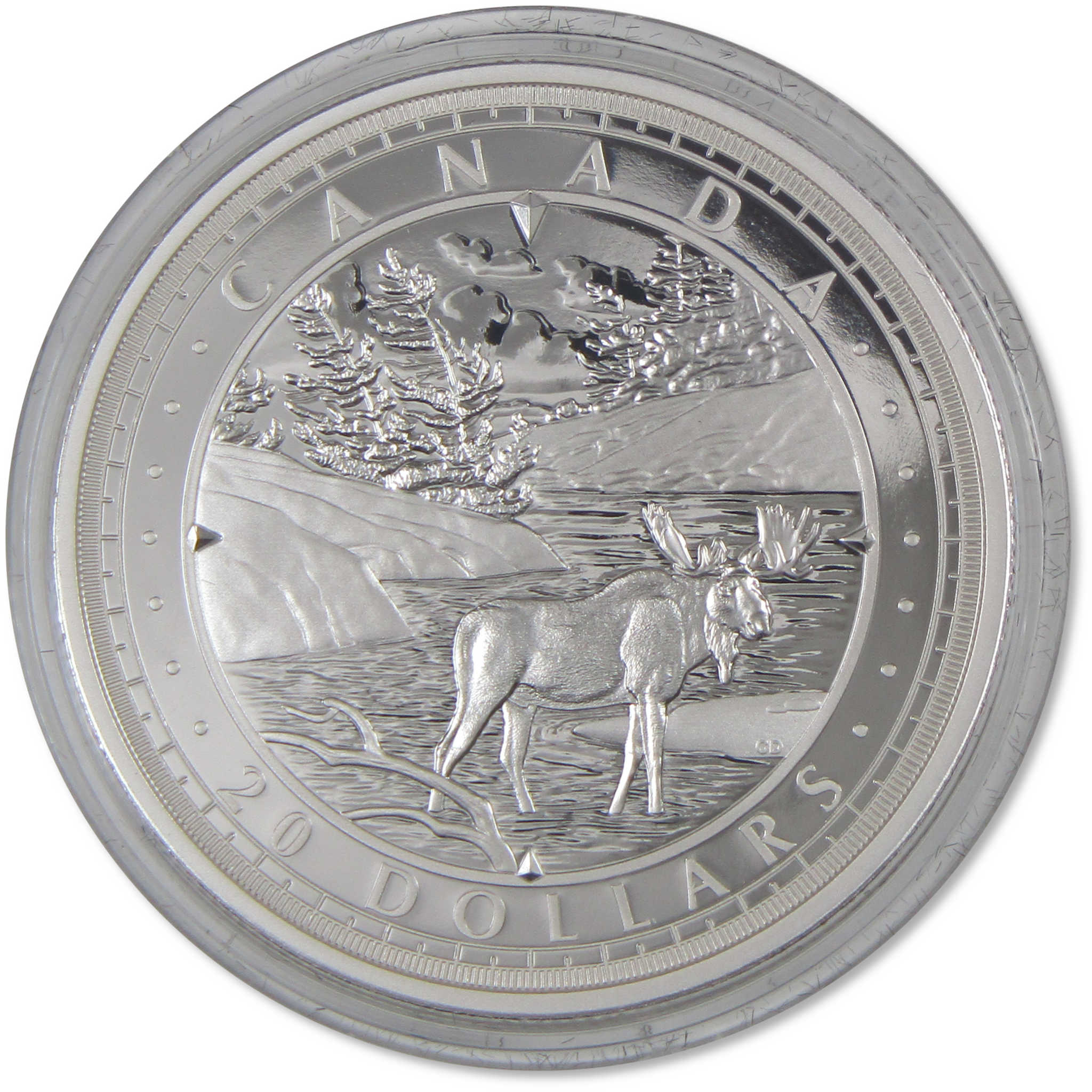 2024 Canadian Great Lakes 1 oz .9999 Silver Proof $20 COA SKU:OPC204