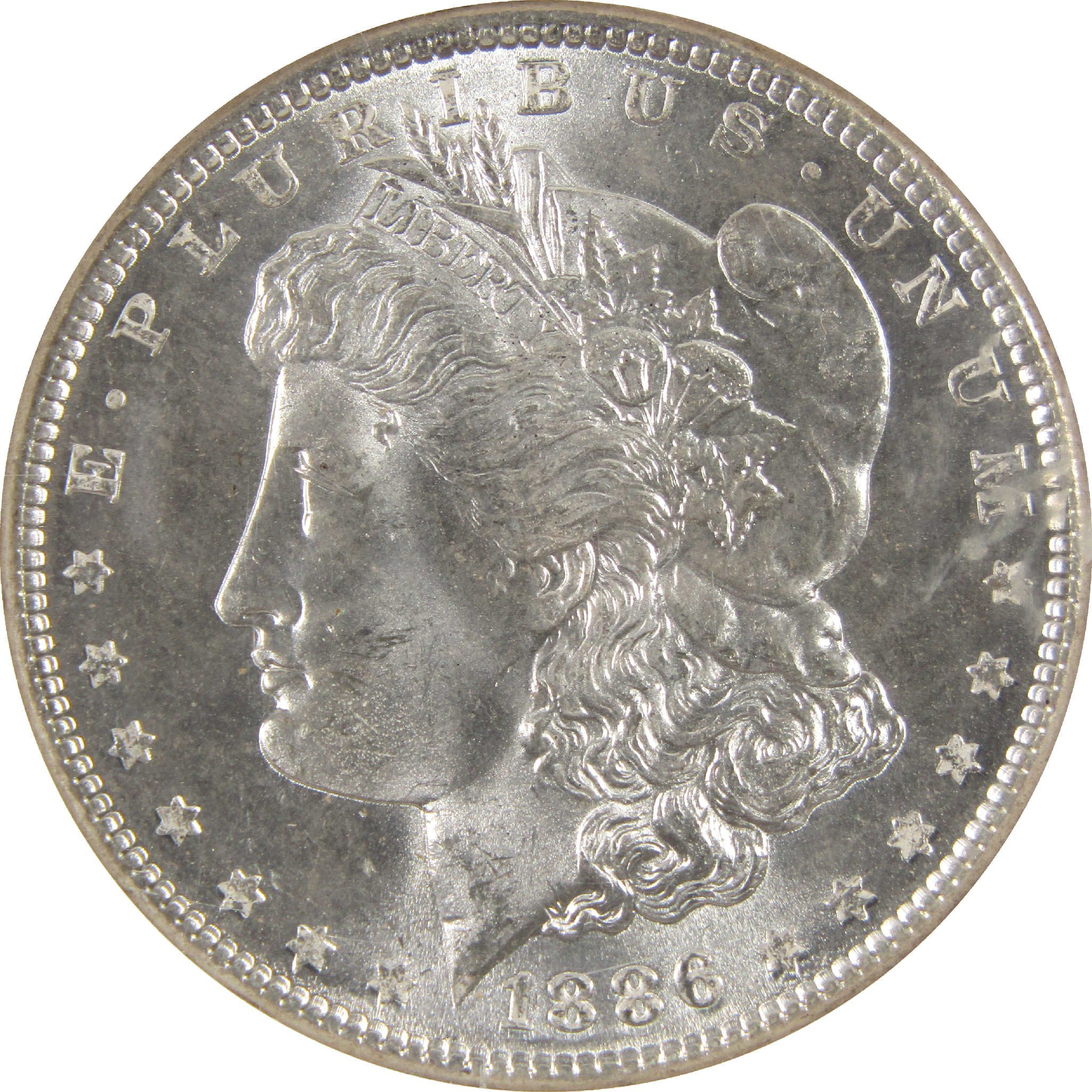 1886 Morgan Dollar MS 65 NGC Silver $1 Uncirculated Coin SKU:CPC6237 - Morgan coin - Morgan silver dollar - Morgan silver dollar for sale - Profile Coins &amp; Collectibles