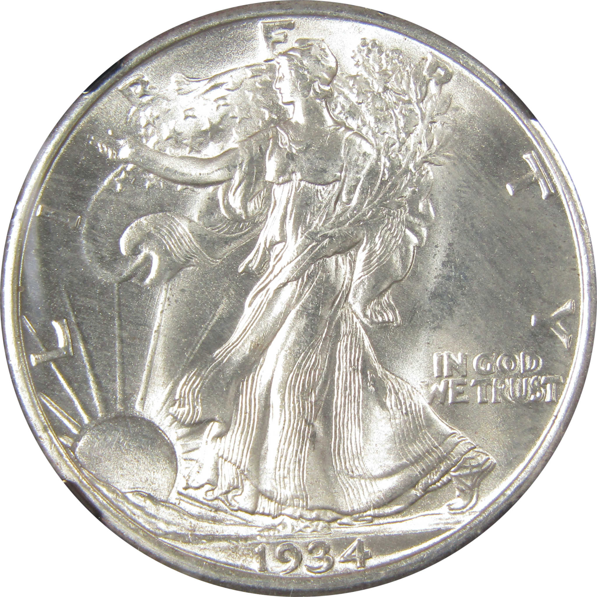 1934 Liberty Walking Half Dollar MS 65 NGC Bag Fragment SKU:I23653