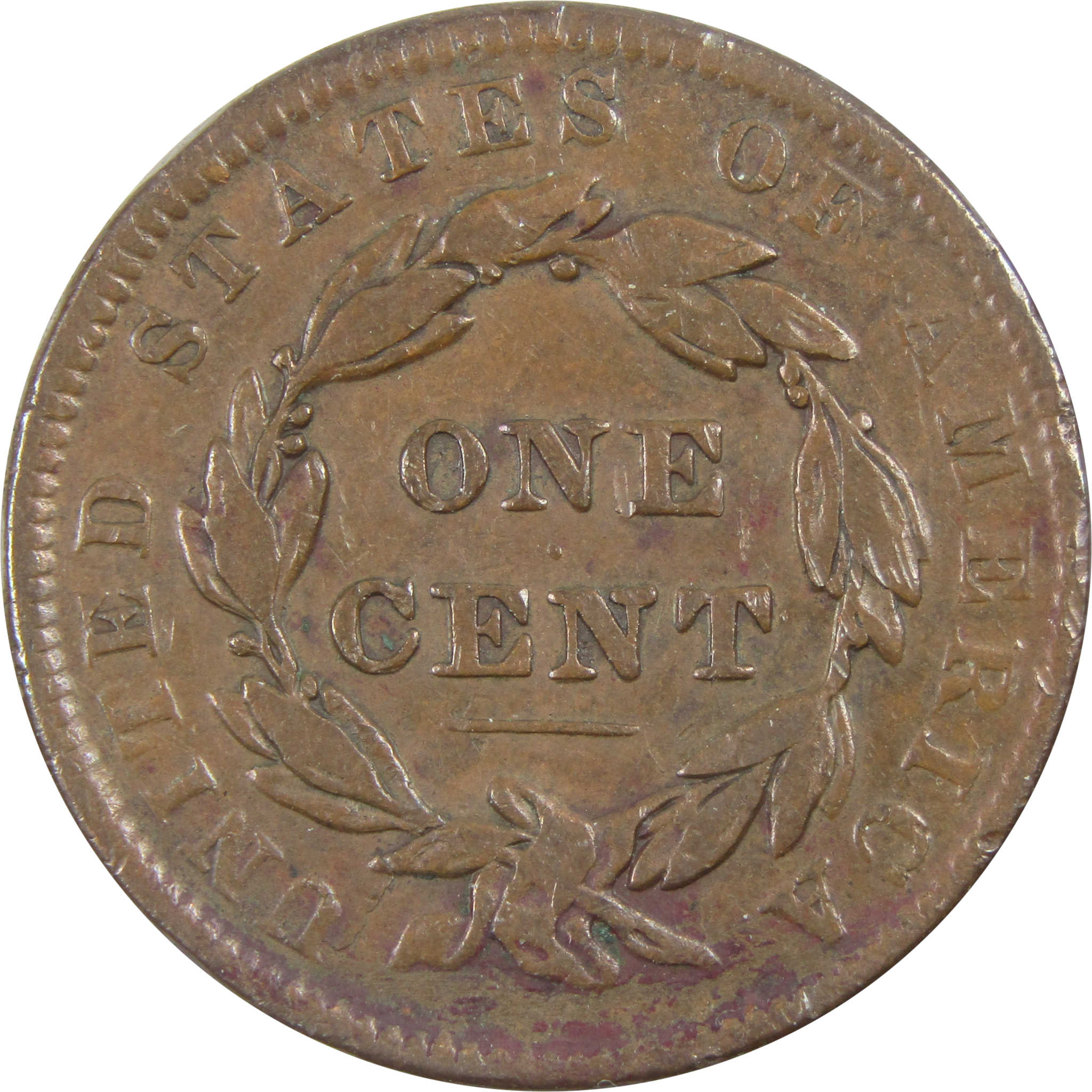 1838 Coronet Head Large Cent VF Very Fine Copper Penny 1c SKU:I13468