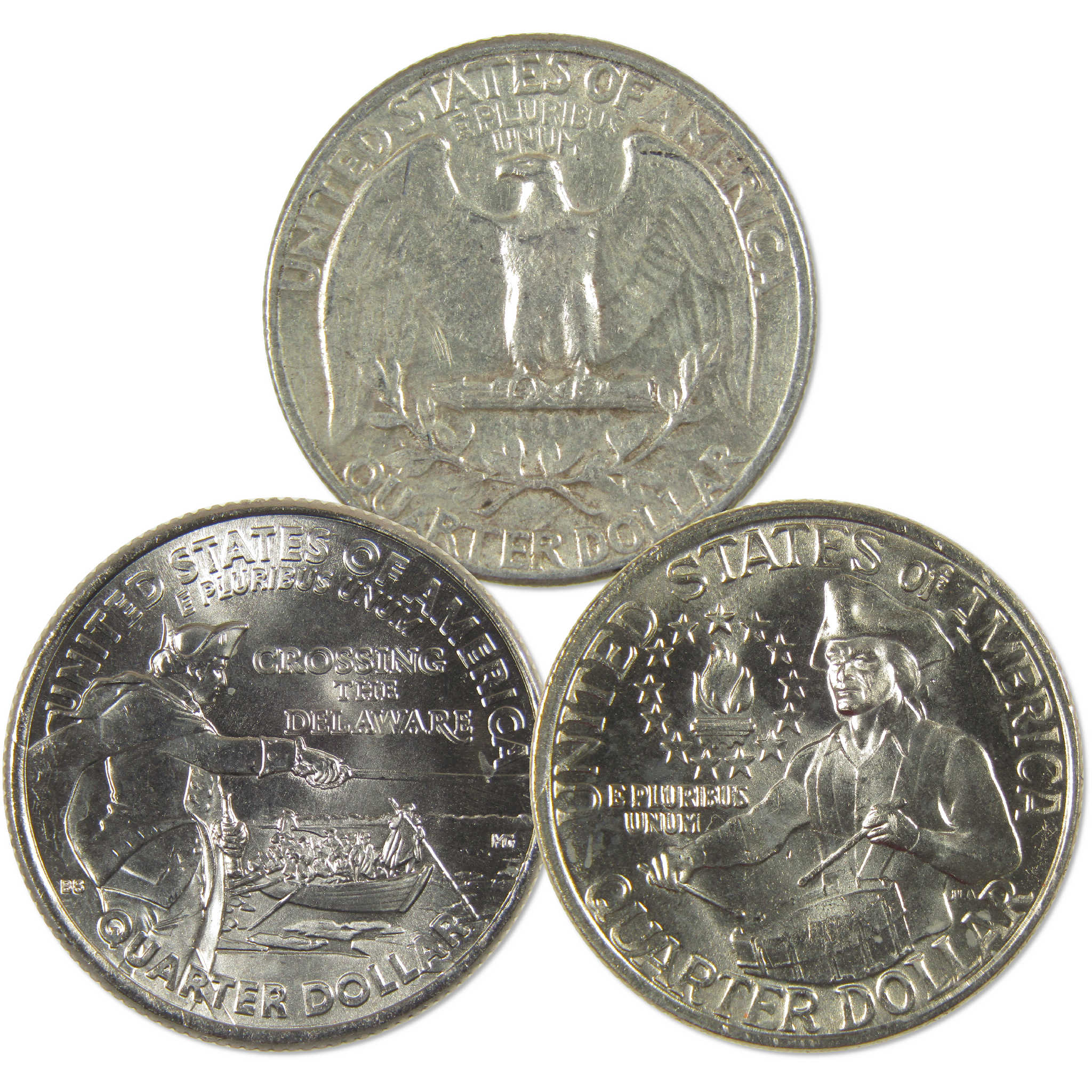 United States Washington Quarter 3-Coin Design Set Collectible