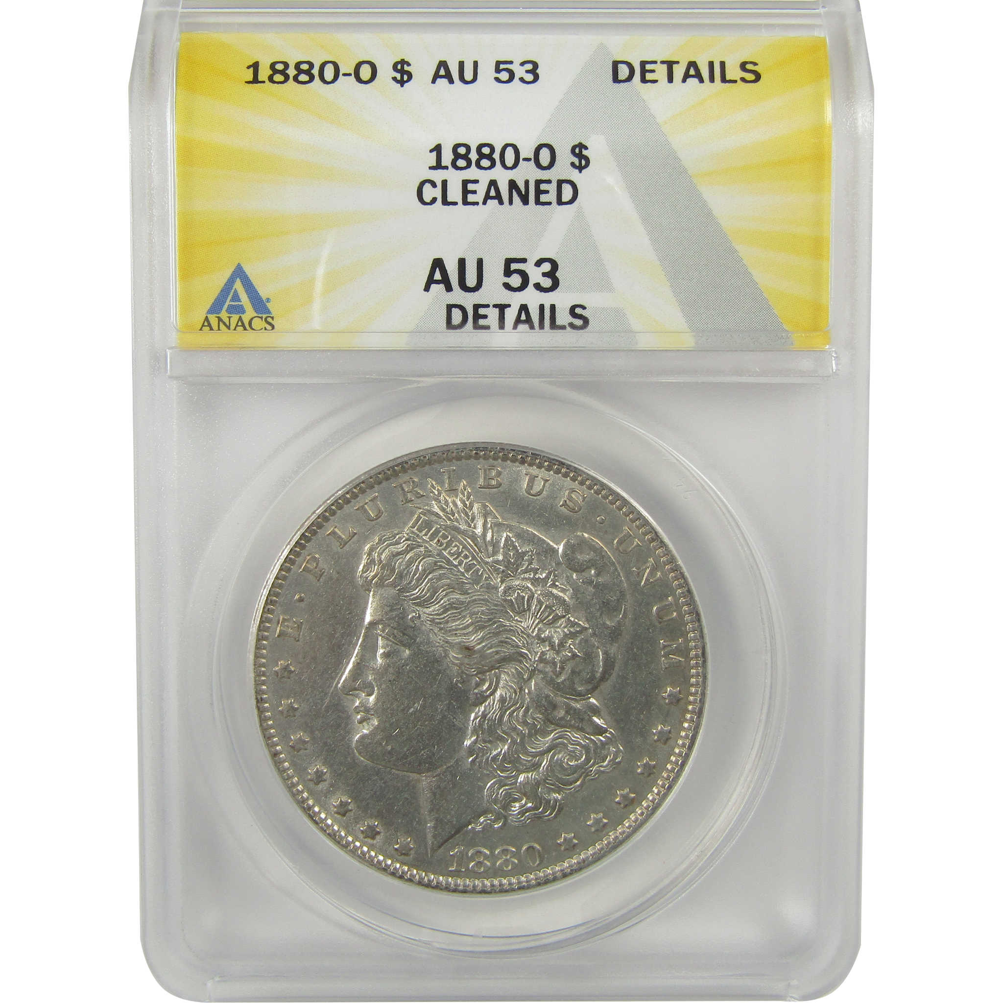1880 O Morgan Dollar AU 53 Details ANACS Silver $1 Coin SKU:I22357 - Morgan coin - Morgan silver dollar - Morgan silver dollar for sale - Profile Coins &amp; Collectibles