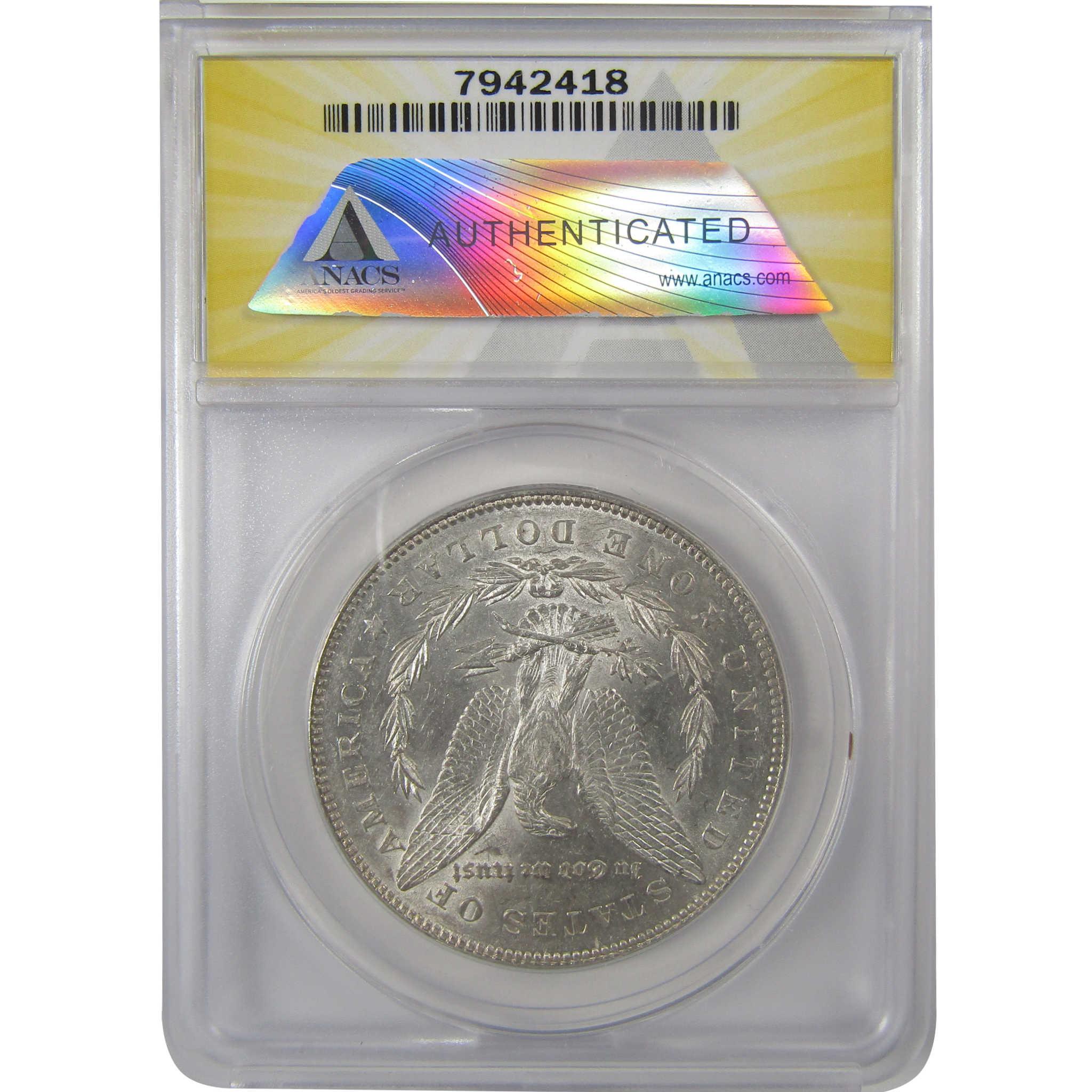 1878 7TF Rev 78 Morgan Silver Dollar AU 50 ANACS $1 Coin SKU:I24922 - Morgan coin - Morgan silver dollar - Morgan silver dollar for sale - Profile Coins &amp; Collectibles