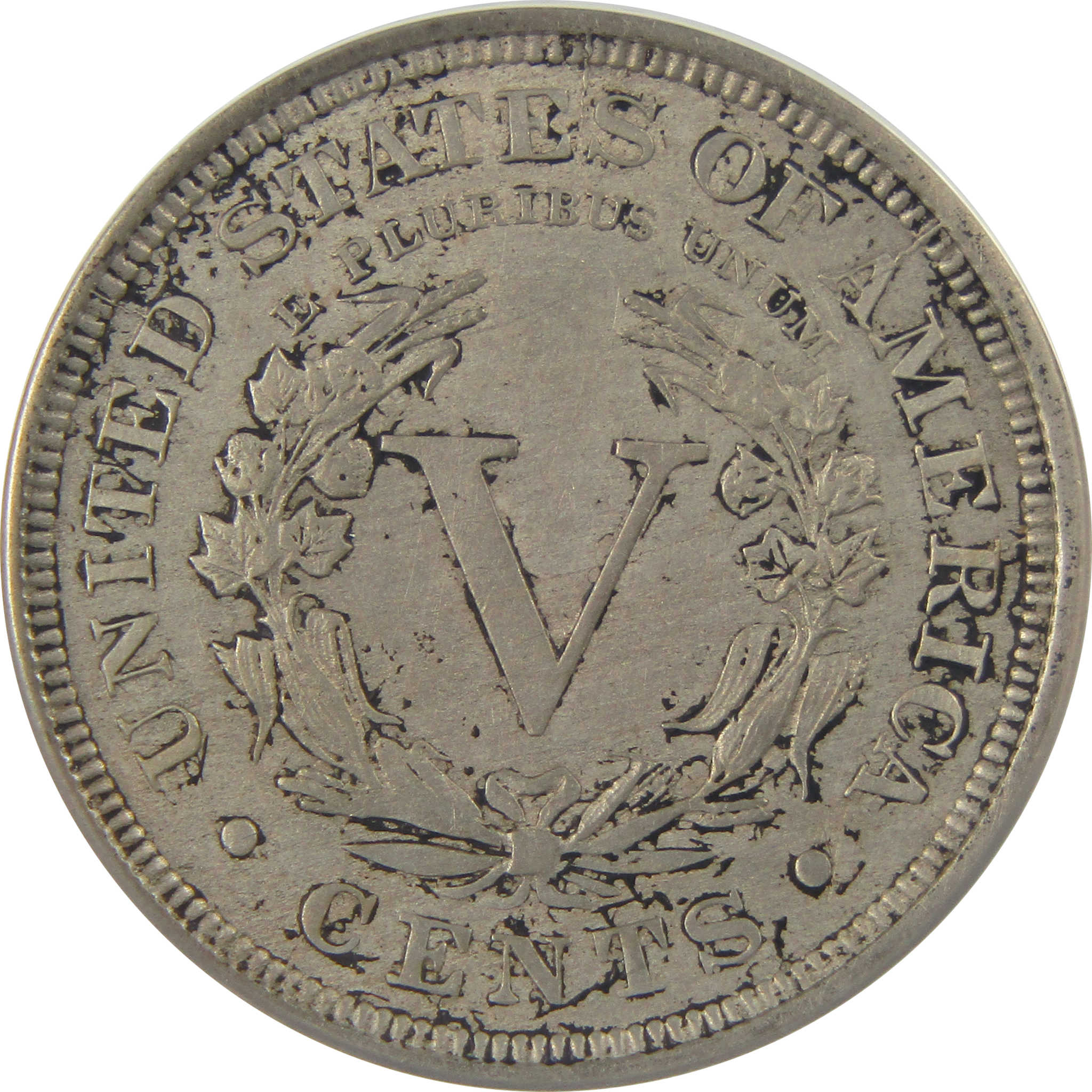 1900 Liberty Head V Nickel AU 50 Details ANACS 5c Coin SKU:I22304