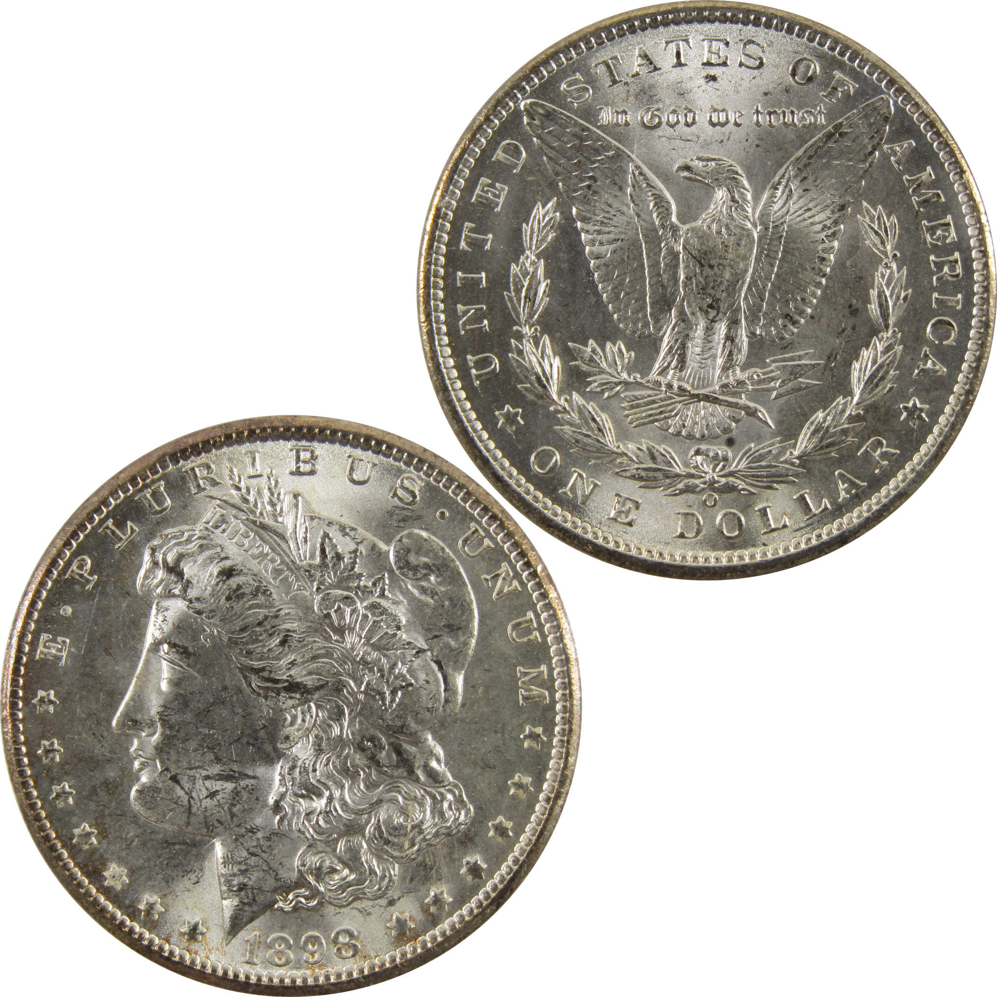 1898 O Morgan Dollar BU Uncirculated 90% Silver $1 Coin SKU:CPC4860 - Morgan coin - Morgan silver dollar - Morgan silver dollar for sale - Profile Coins &amp; Collectibles