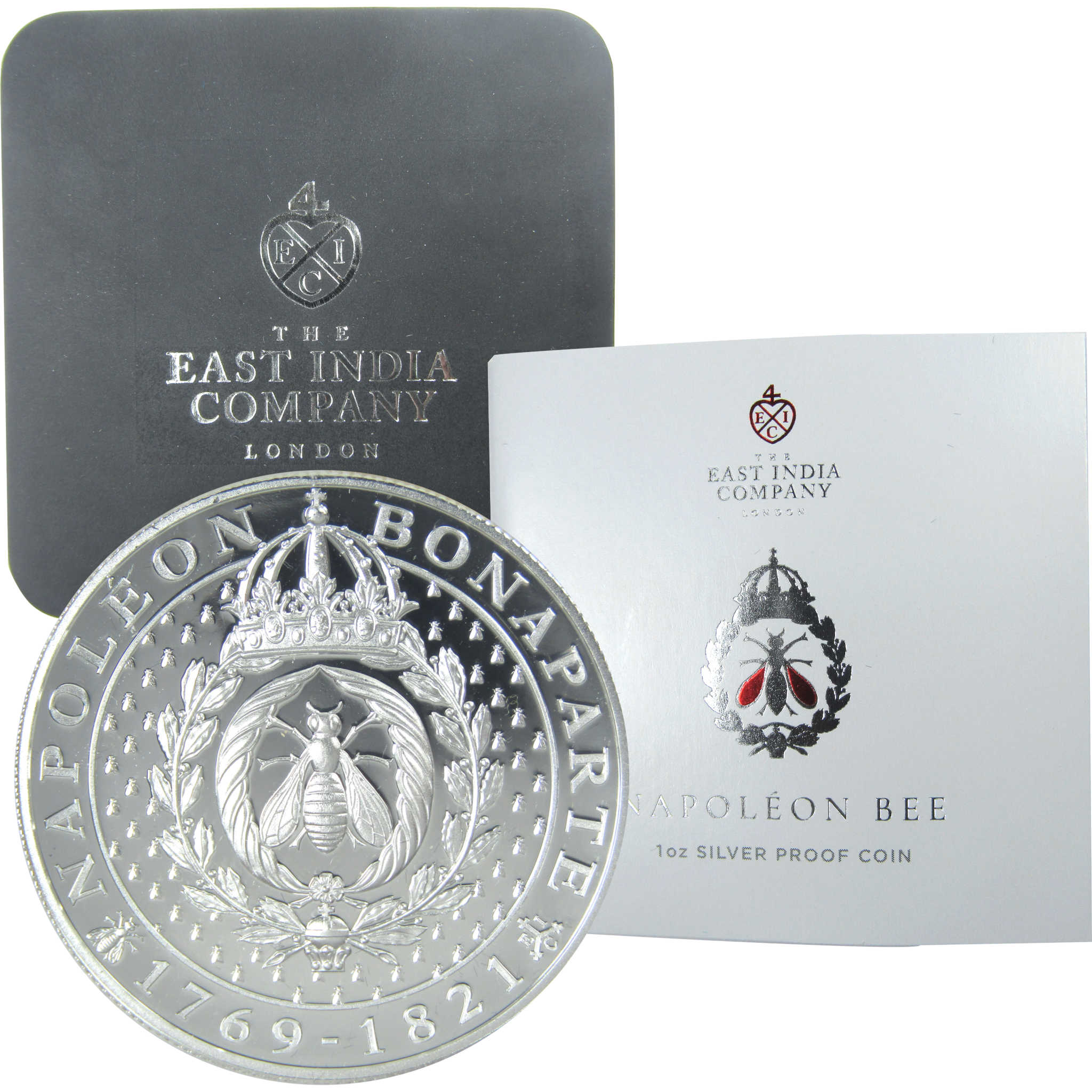 2021 Nepoleon’s Bee Crest 1 oz .999 Silver Bullion £1 SKU:CPC9185