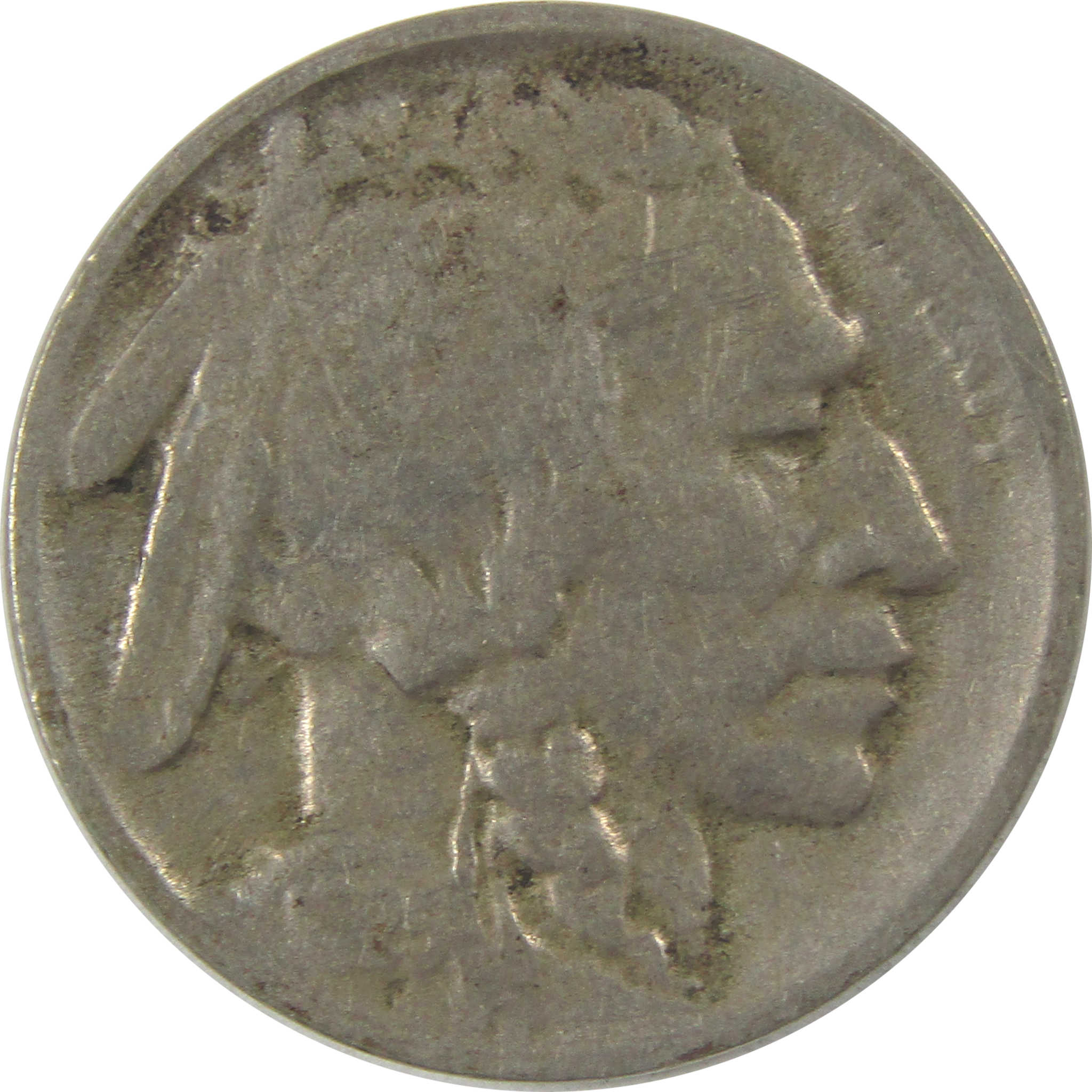 1925 D Indian Head Buffalo Nickel F Fine 5c Coin SKU:I23385